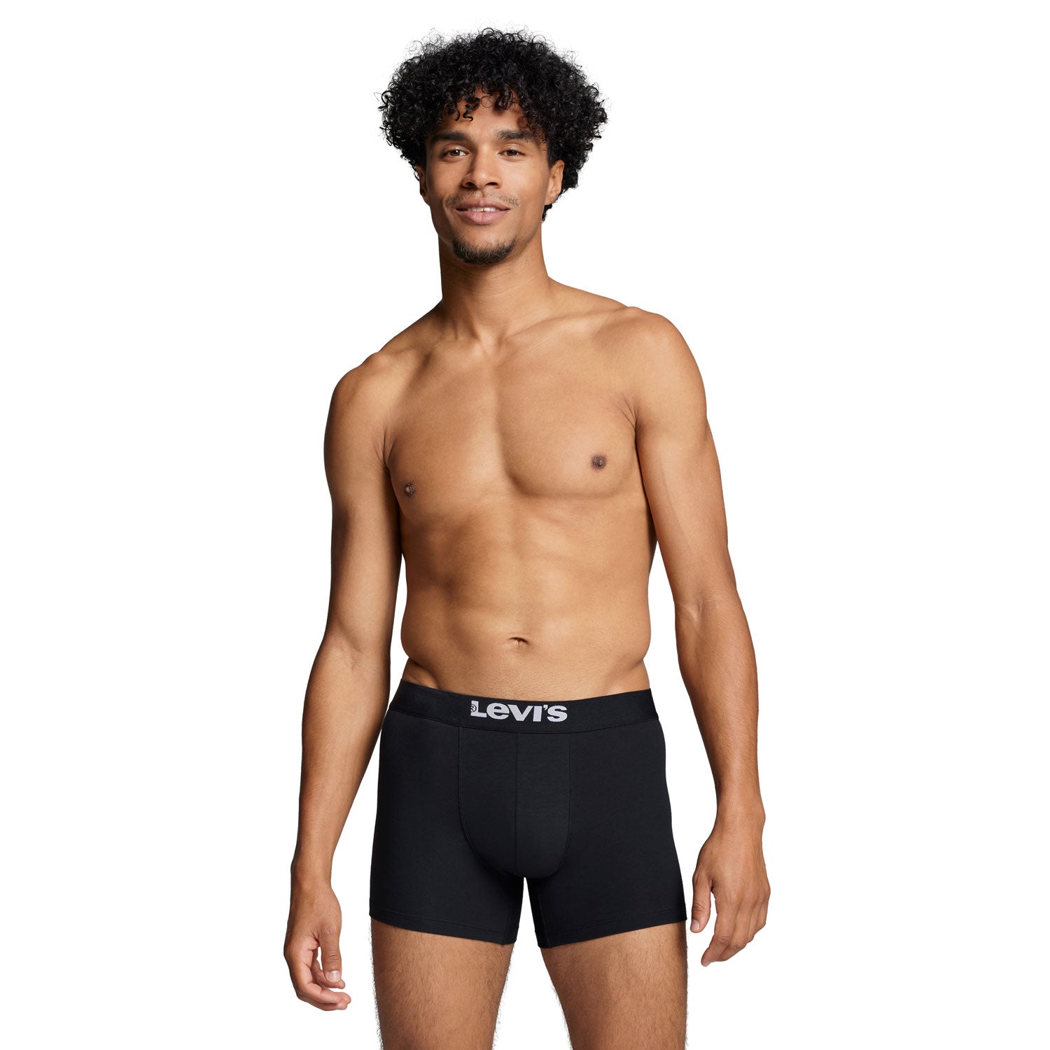 Levis Levis Men Solid Basic Boxer 2 Pack - Black 4 Shaws Department Stores