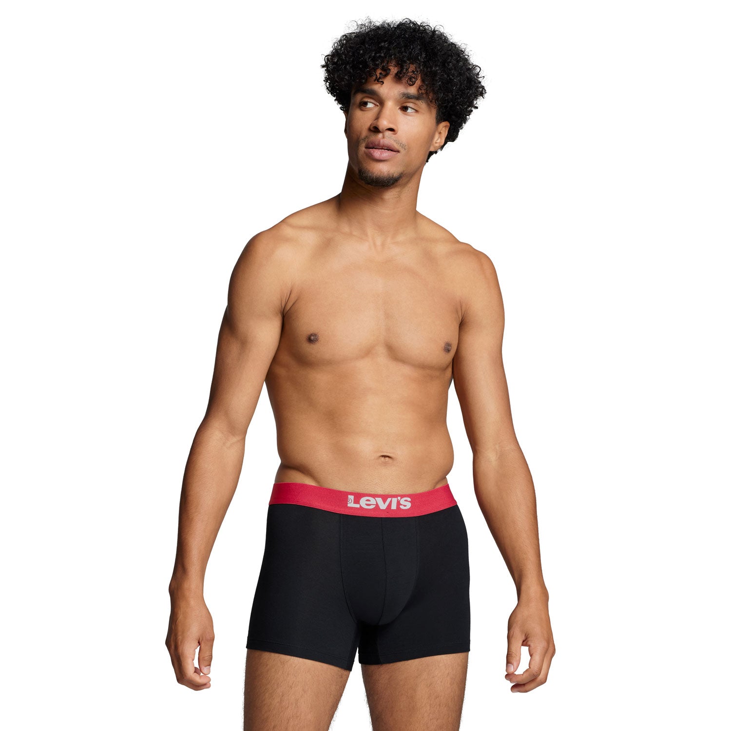 Levis Levis Men Solid Basic Boxer 2 Pack - Black 6 Shaws Department Stores
