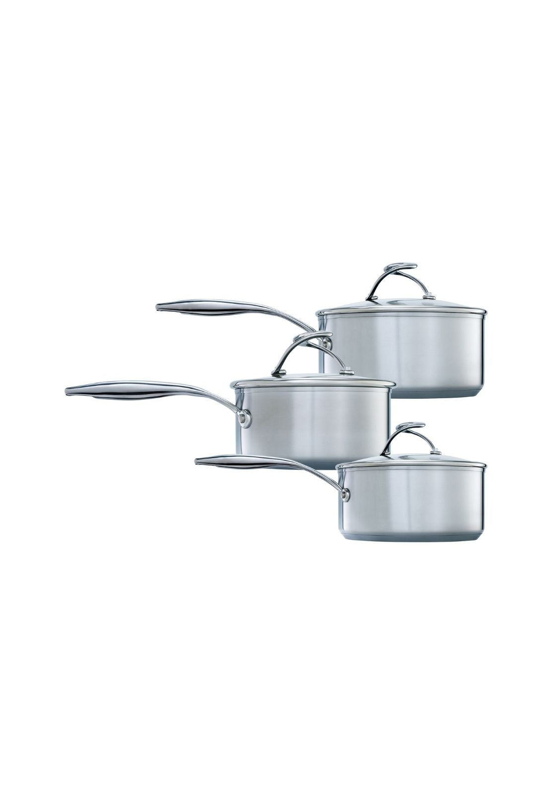 S Series Saucepan 3 Piece Set - Stainless Steel