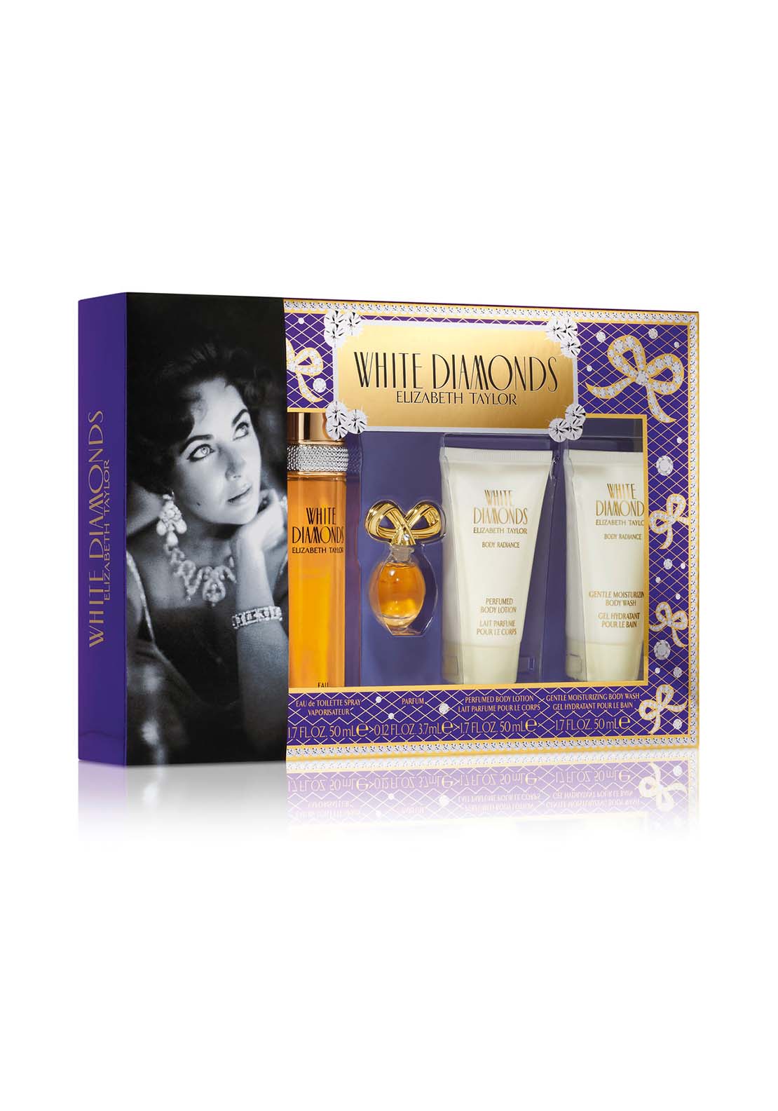 Elizabeth Arden Elizabeth Taylor White Diamonds 50ml 4 Piece Set 1 Shaws Department Stores