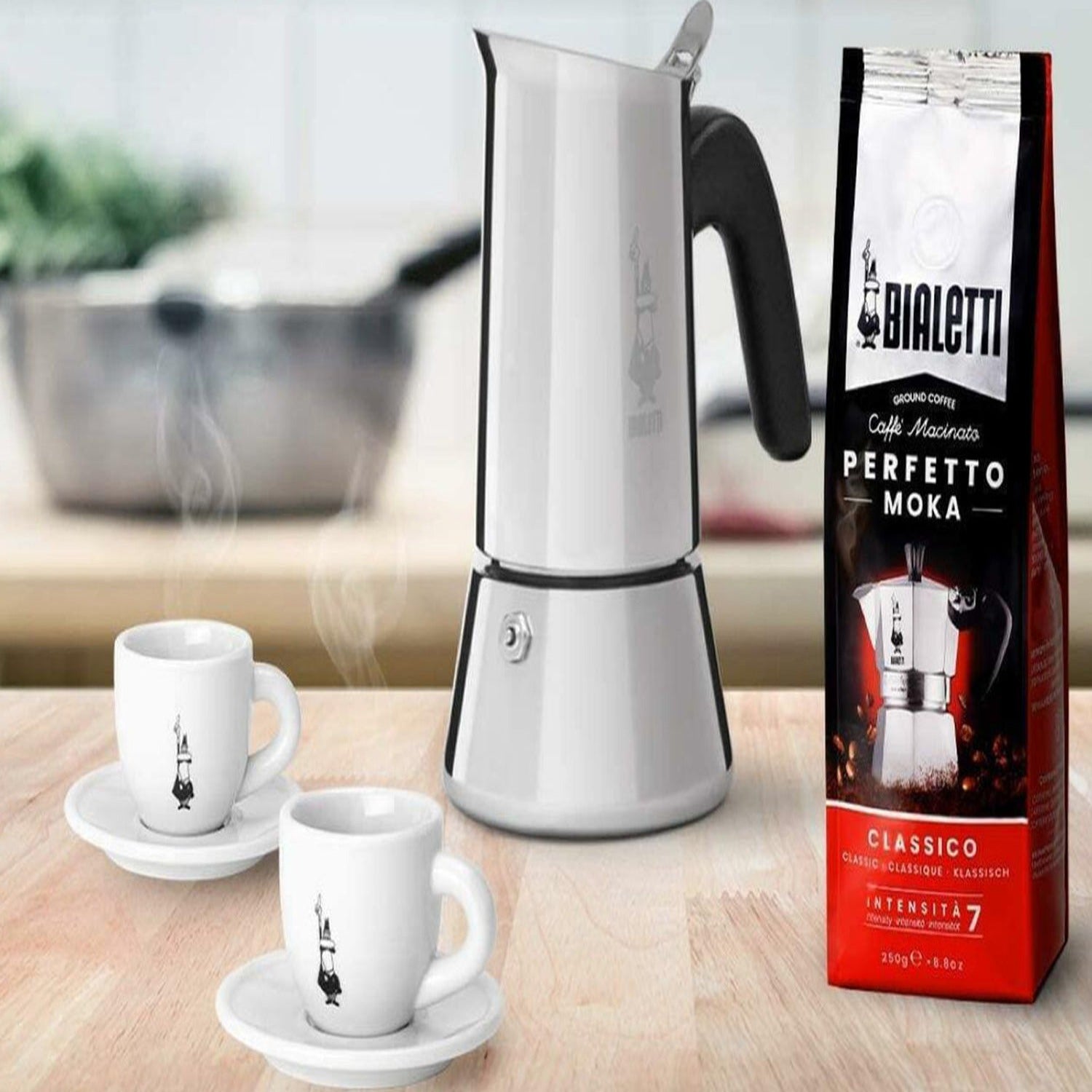 Bialetti 7255 Venus 6 Cup Induction Coffee Maker - Silver 3 Shaws Department Stores