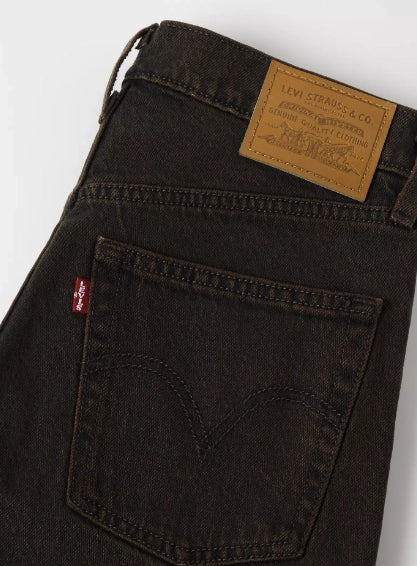 Levis Ribcage Straight Ankle Jeans - Brown 6 Shaws Department Stores