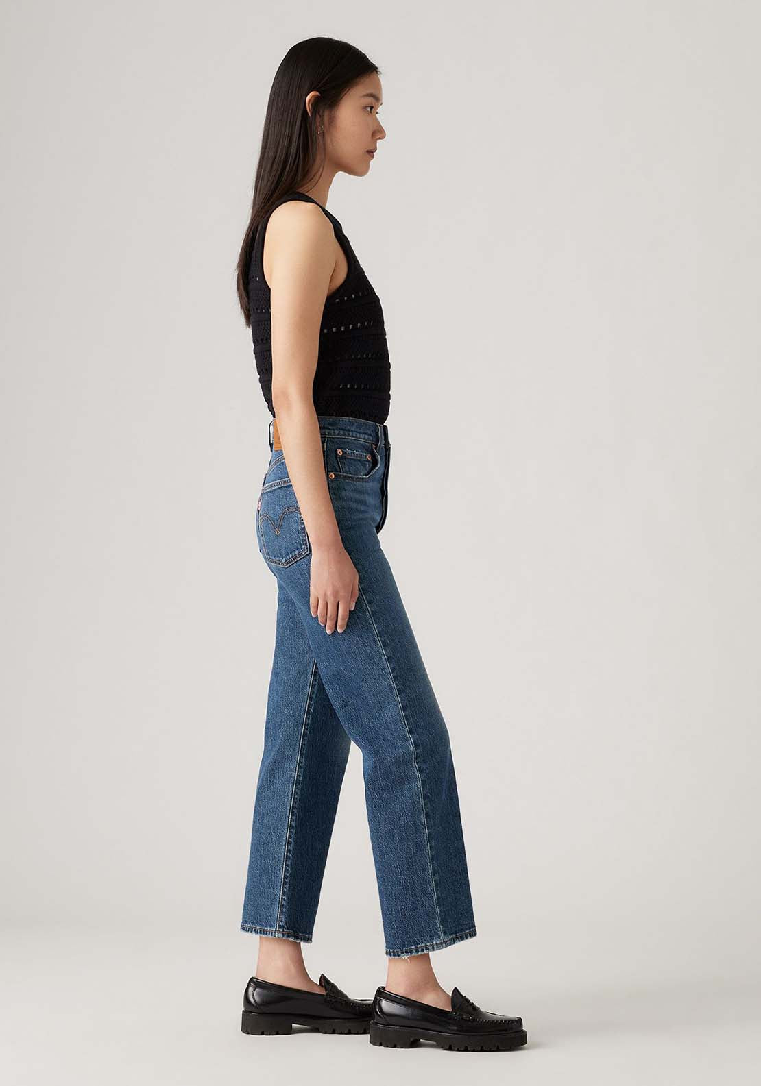Levis Ribcage Straight Ankle Jean 5 Shaws Department Stores