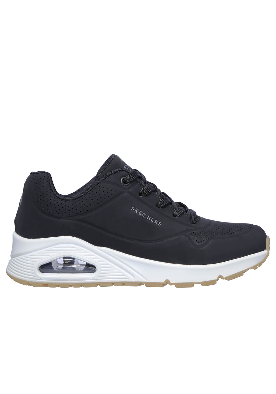 Skechers Street Uno Stand On Air - Black 3 Shaws Department Stores