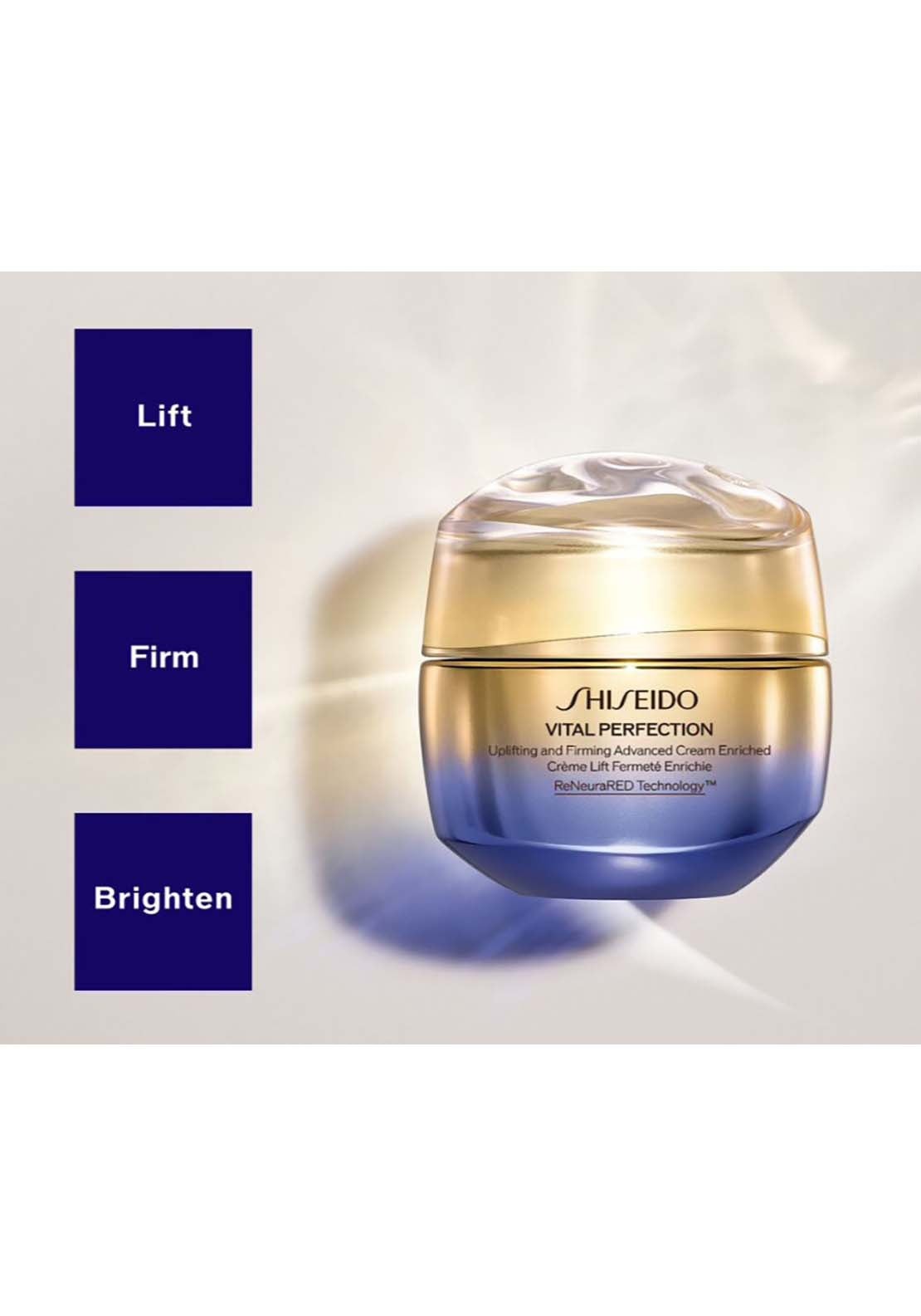 Shiseido Uplifting and Firming Advanced Cream Enriched 3 Shaws Department Stores
