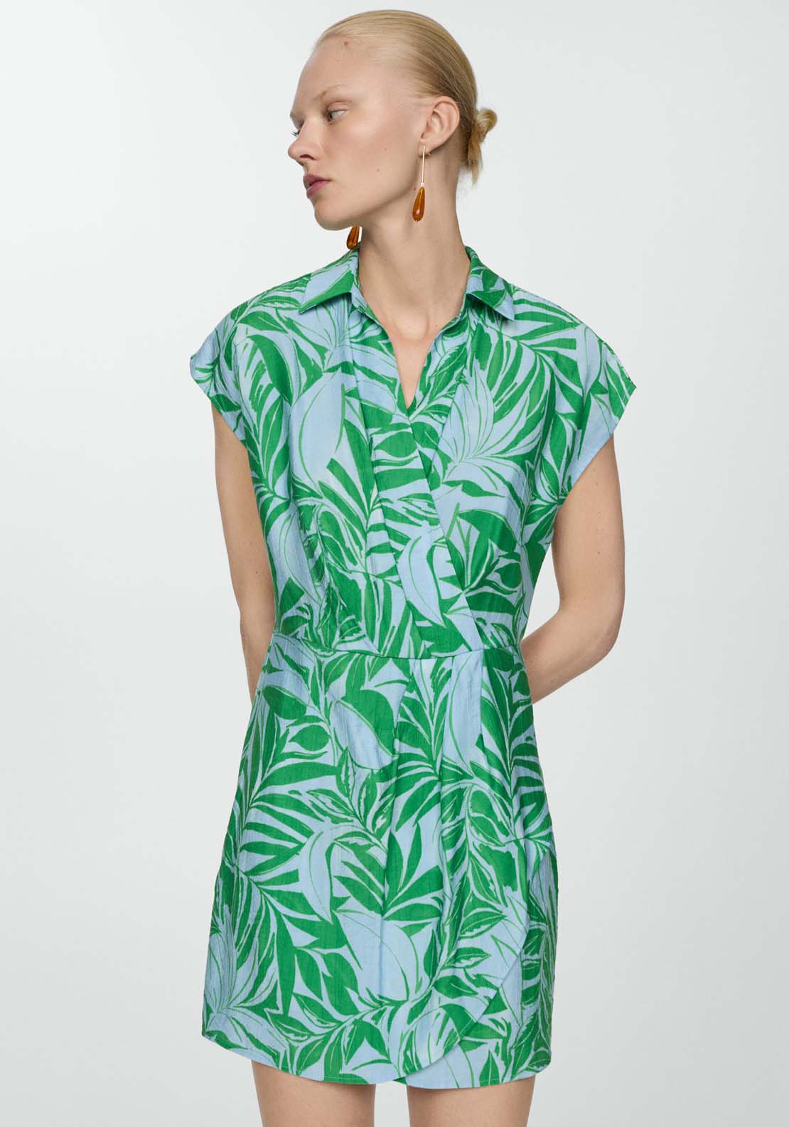 Mango Print wrap dress 2 Shaws Department Stores