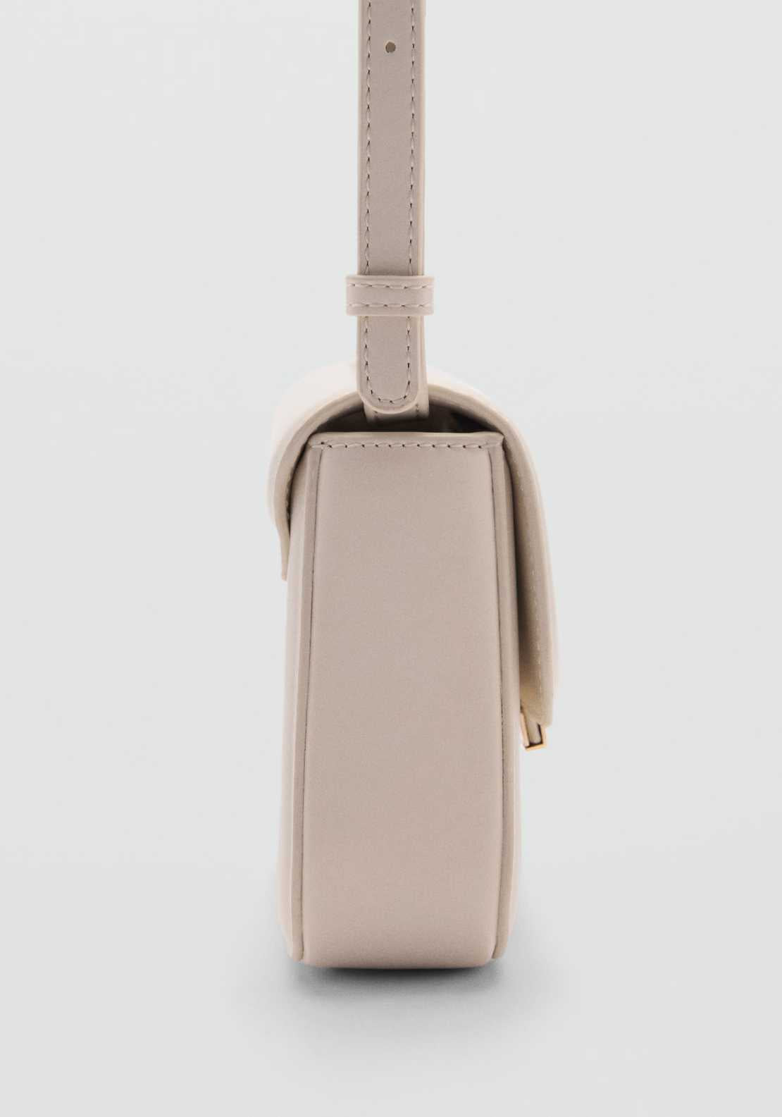 Mango Crossbody bag with flap - Natural 4 Shaws Department Stores