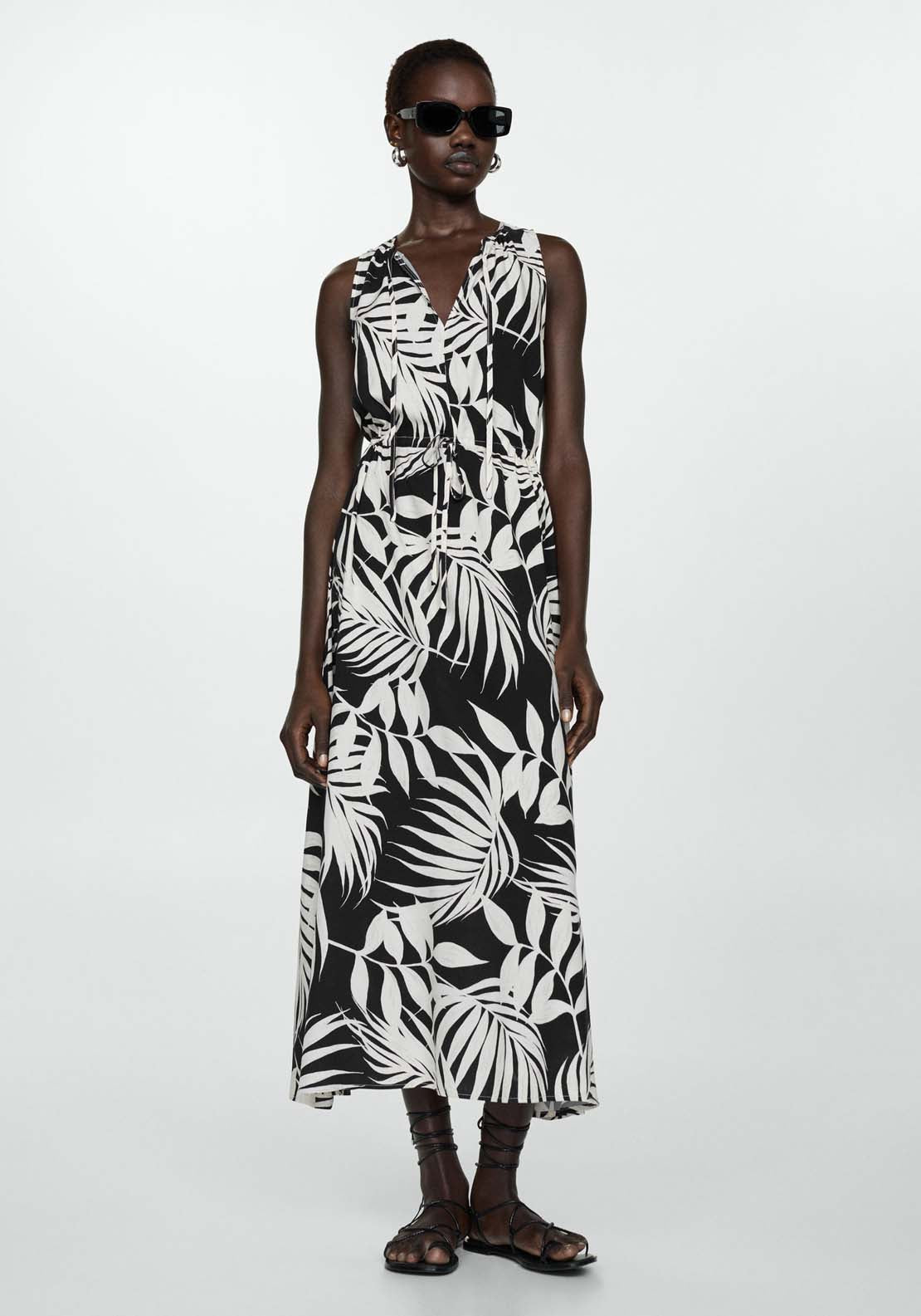 Bow printed dress Shaws Department Stores