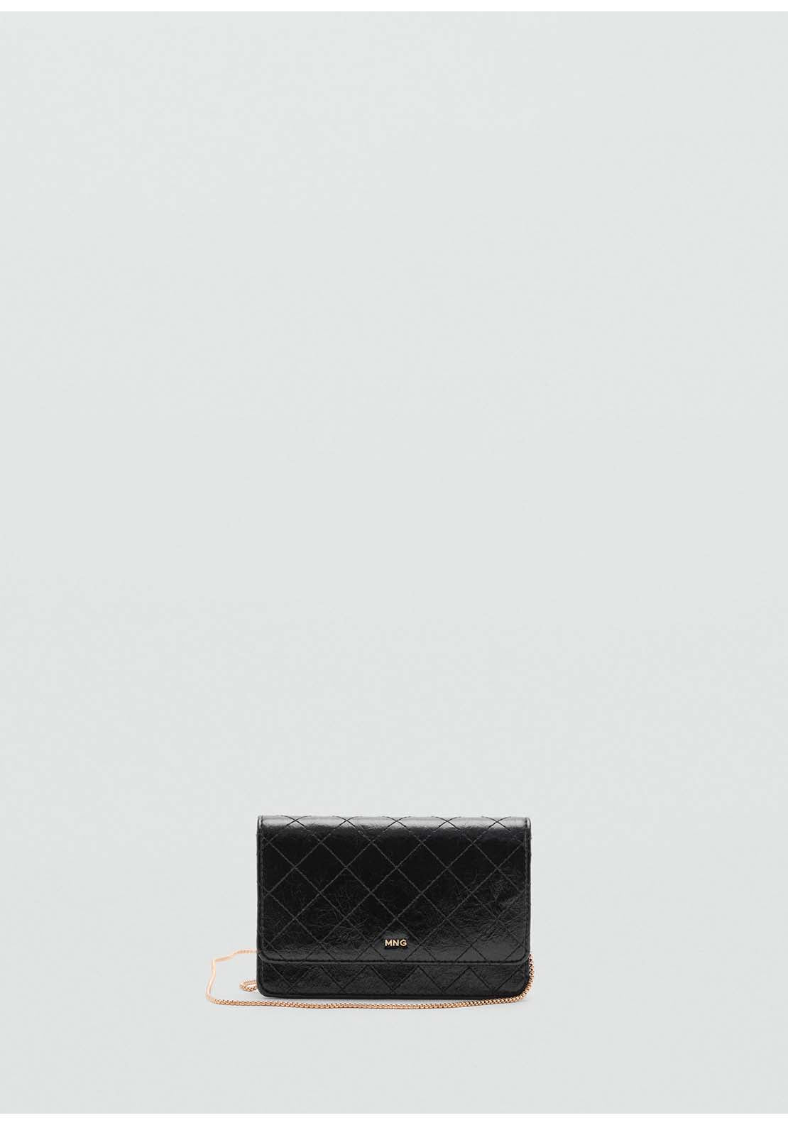 Mango Flap chain bag - Black 6 Shaws Department Stores
