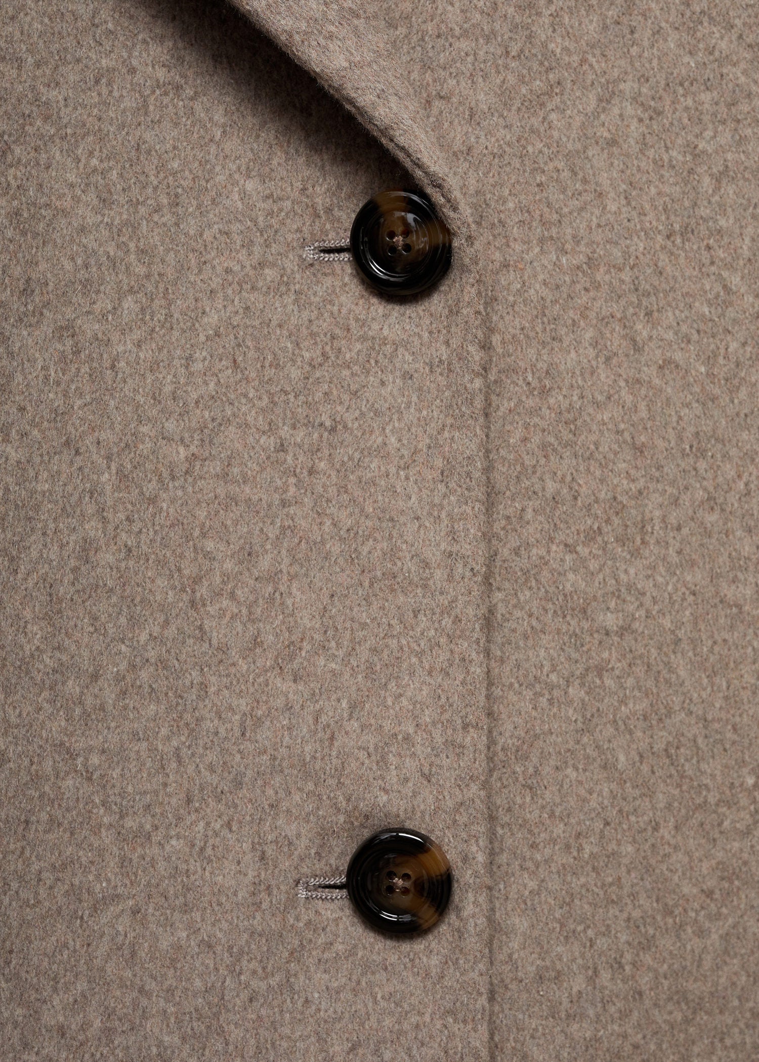 Mango Handmade oversized wool coat - Medium Brown 6 Shaws Department Stores