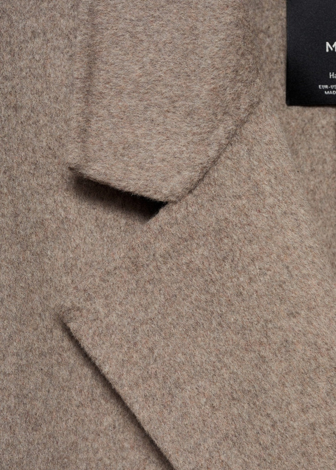 Mango Handmade oversized wool coat - Medium Brown 8 Shaws Department Stores