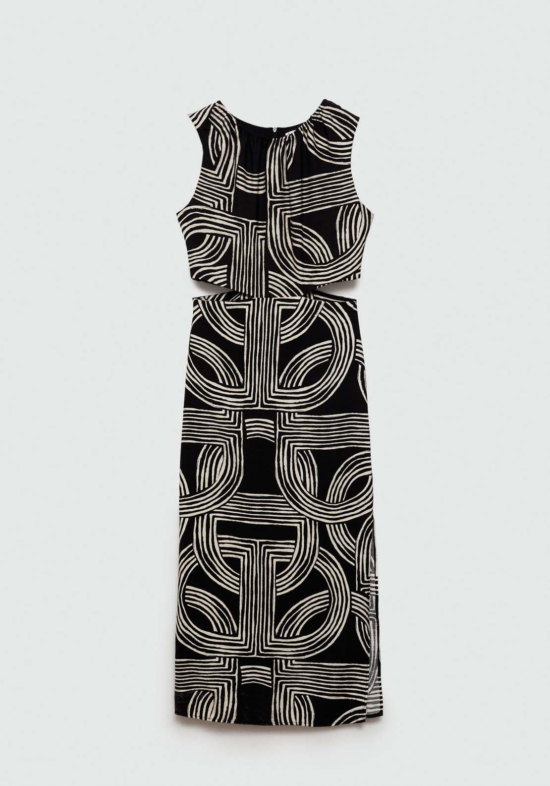 Mango Printed dress with openings 9 Shaws Department Stores