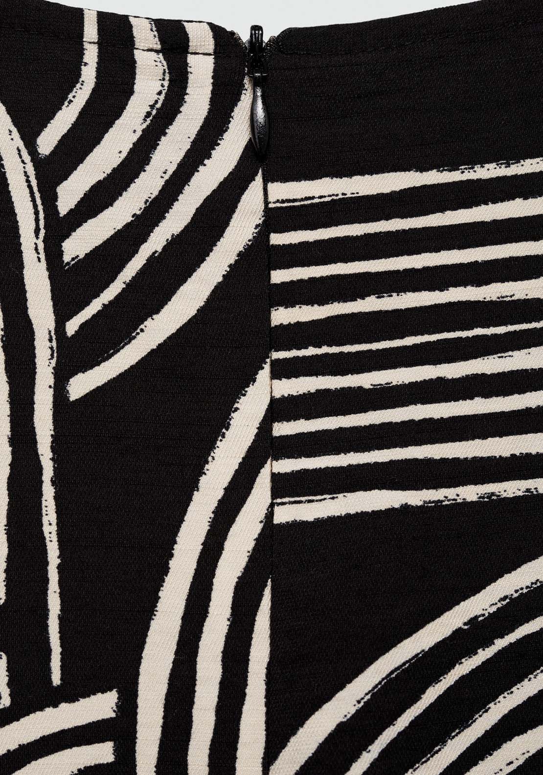 Mango Printed dress with openings 7 Shaws Department Stores