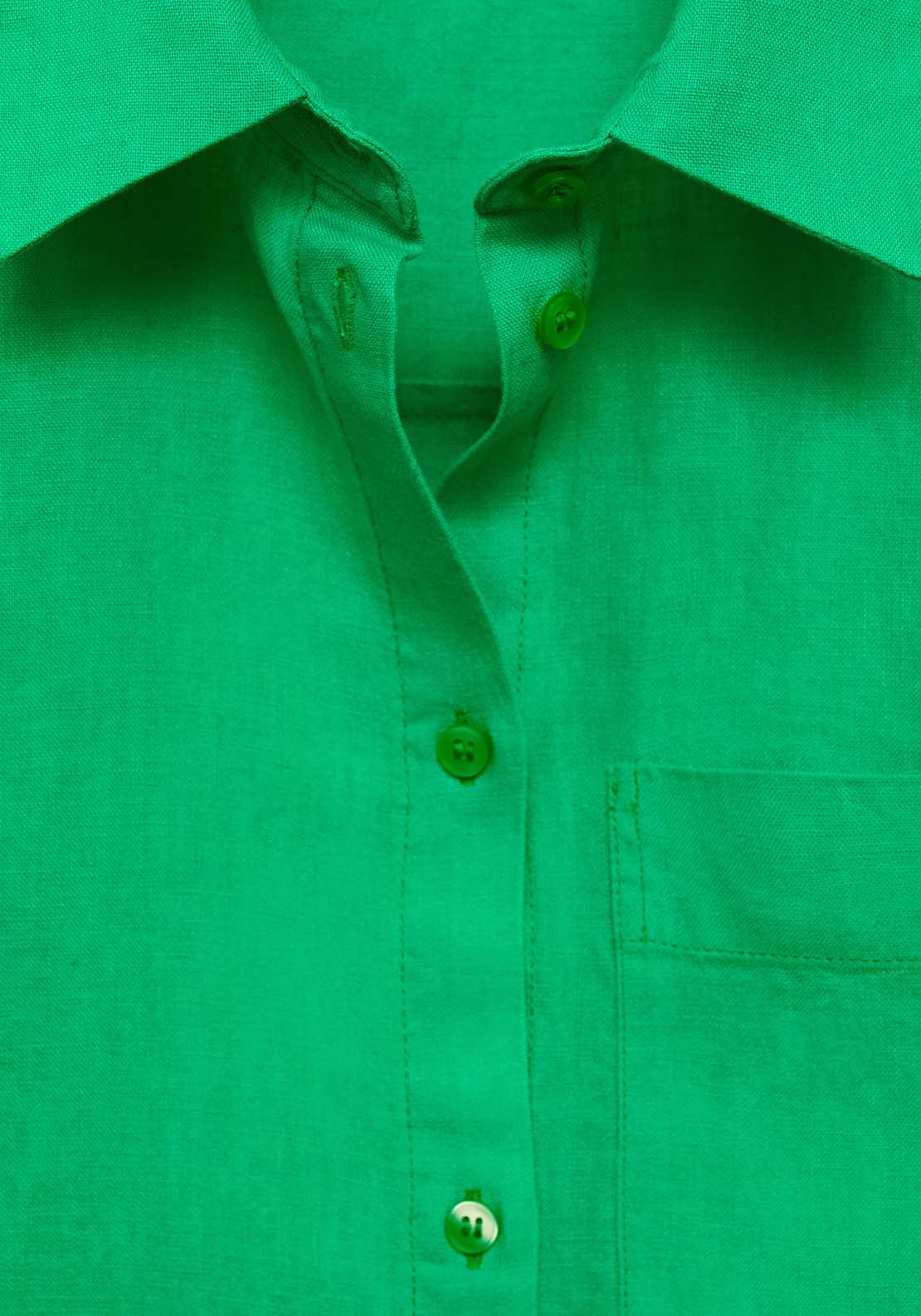 Mango 100% linen long sleeve shirt 5 Shaws Department Stores