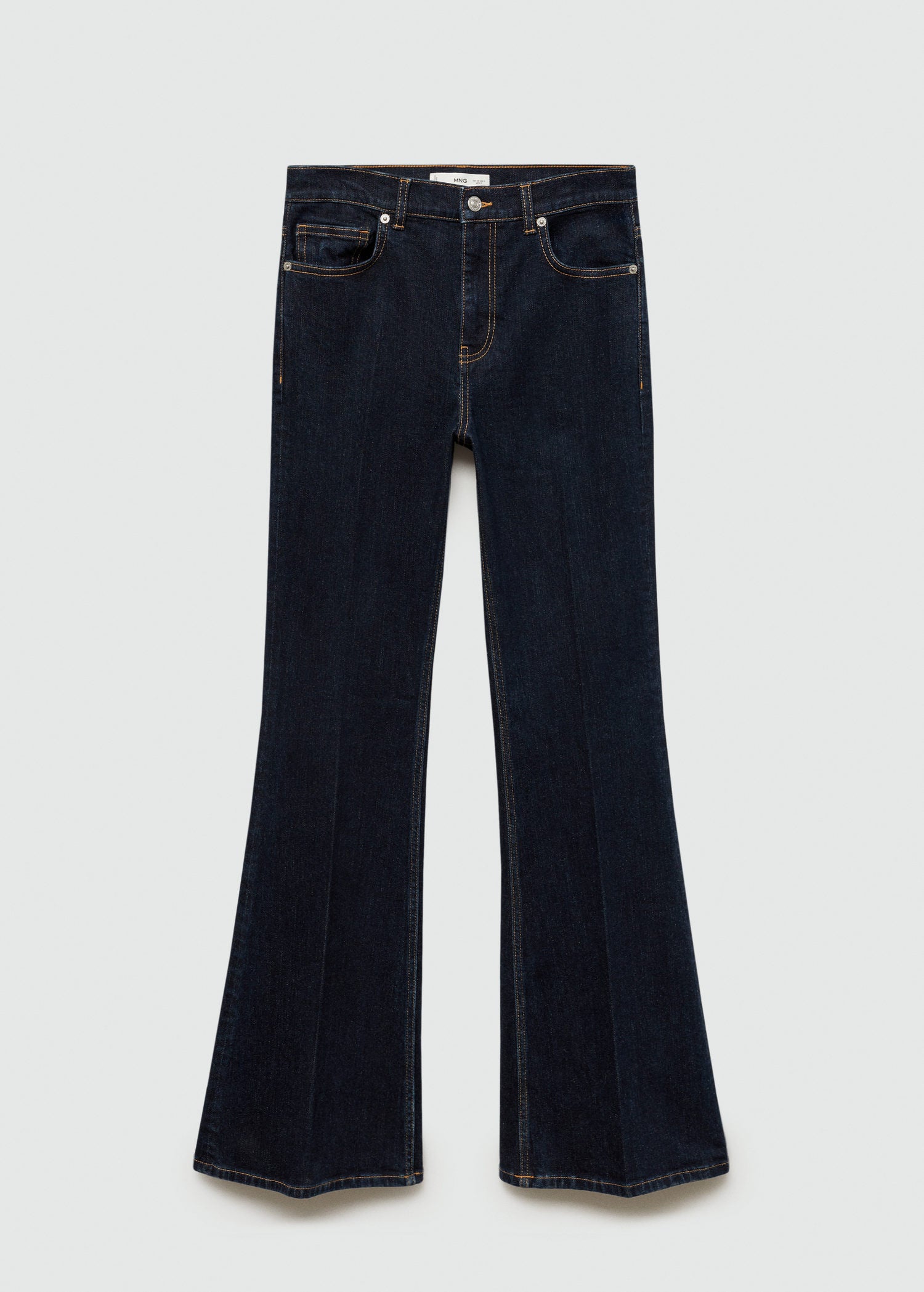 Mango Violet high-rise flared jeans - Open Blue 9 Shaws Department Stores