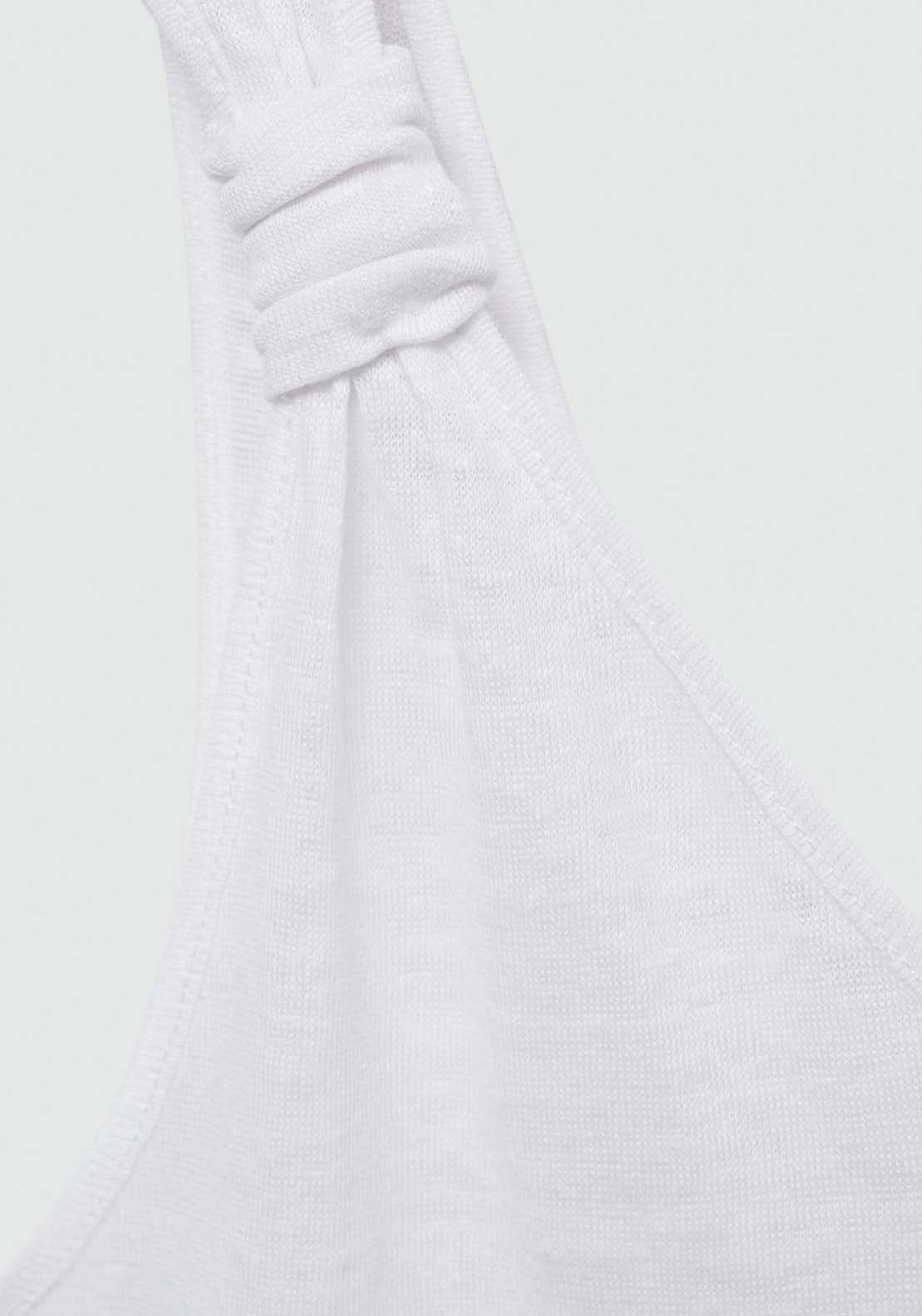 Mango Linen top with knotted straps 7 Shaws Department Stores