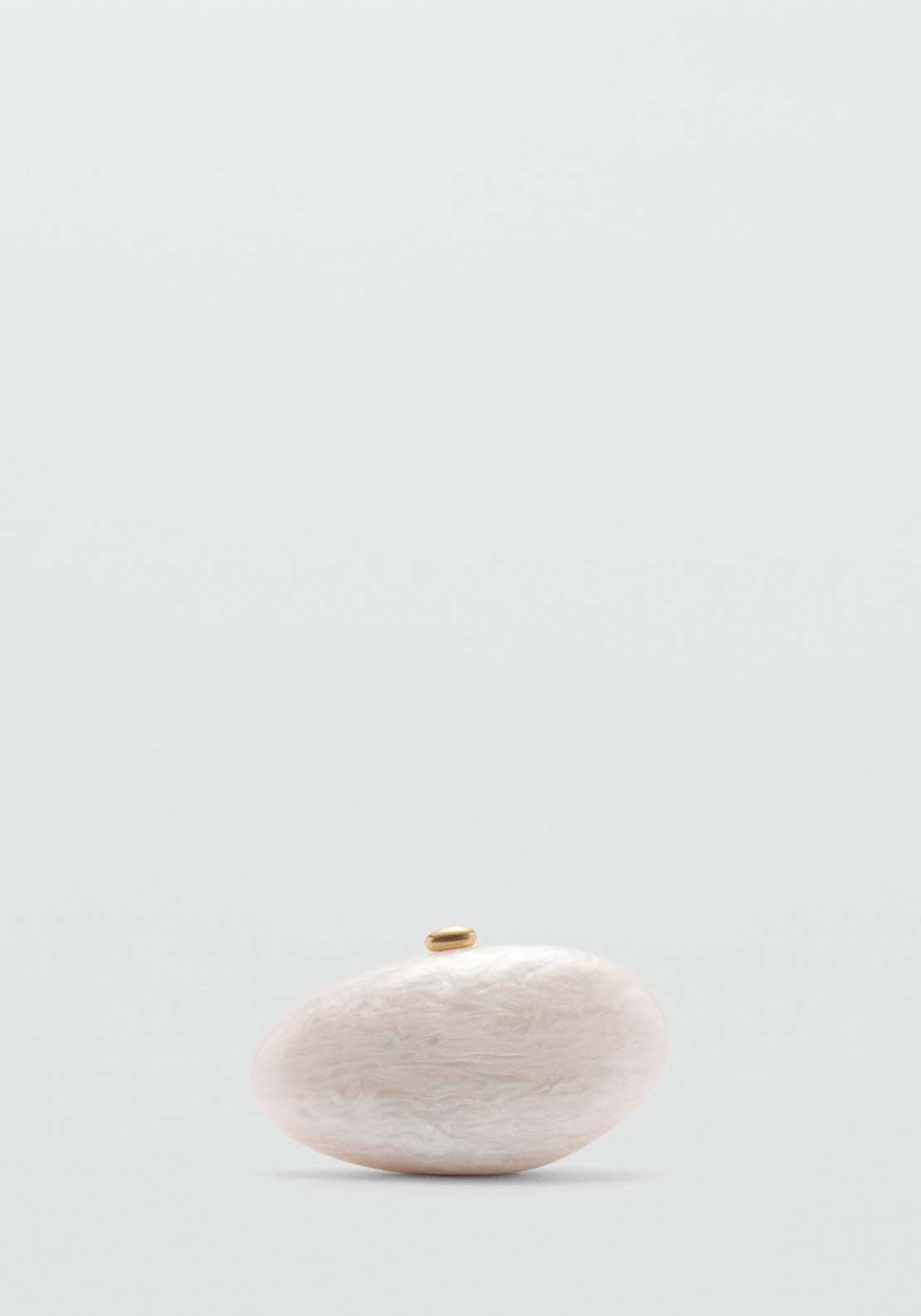 Mango Pearl-effect clutch bag 4 Shaws Department Stores