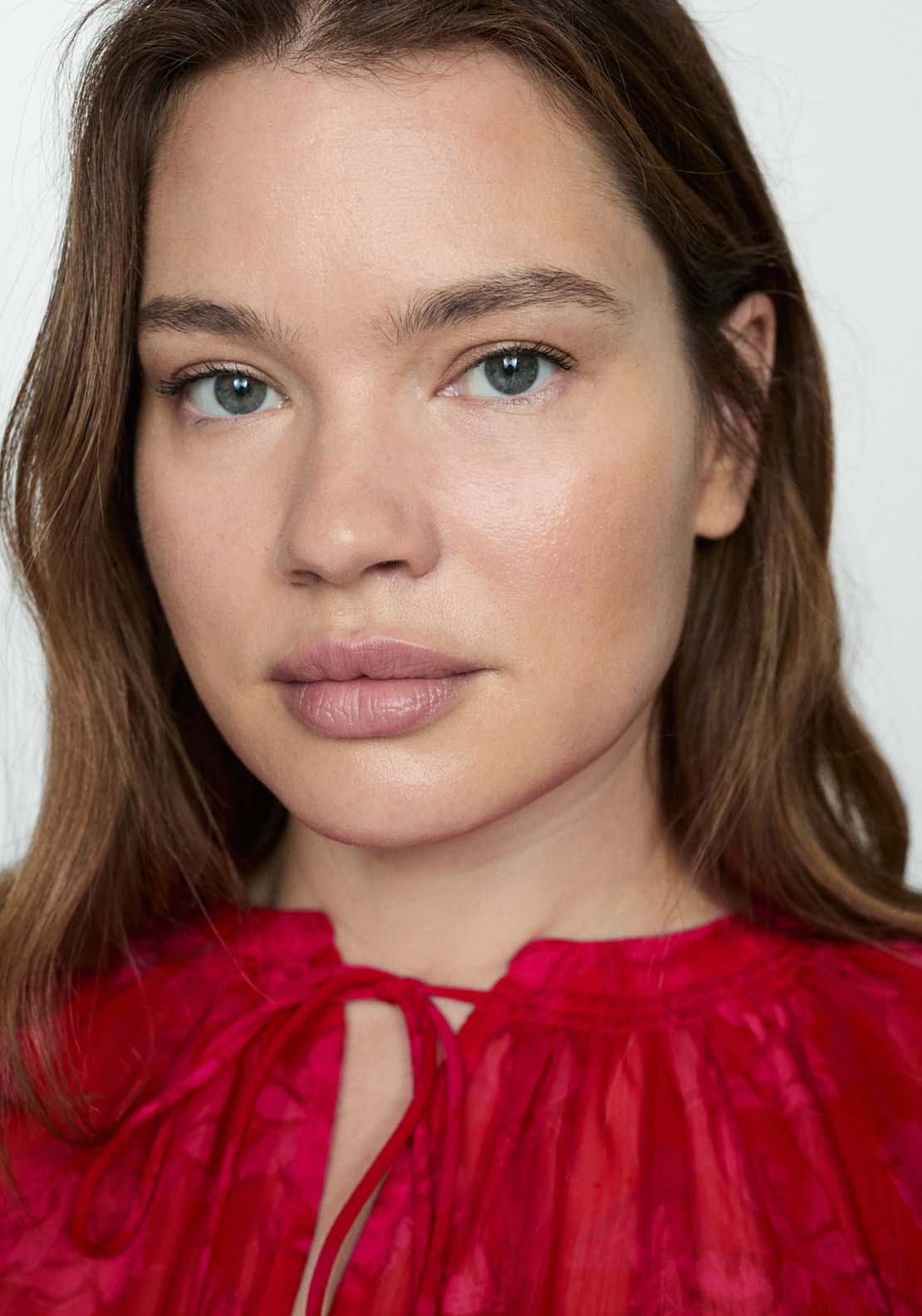 Mango Semitransparent floral print blouse - Red 4 Shaws Department Stores