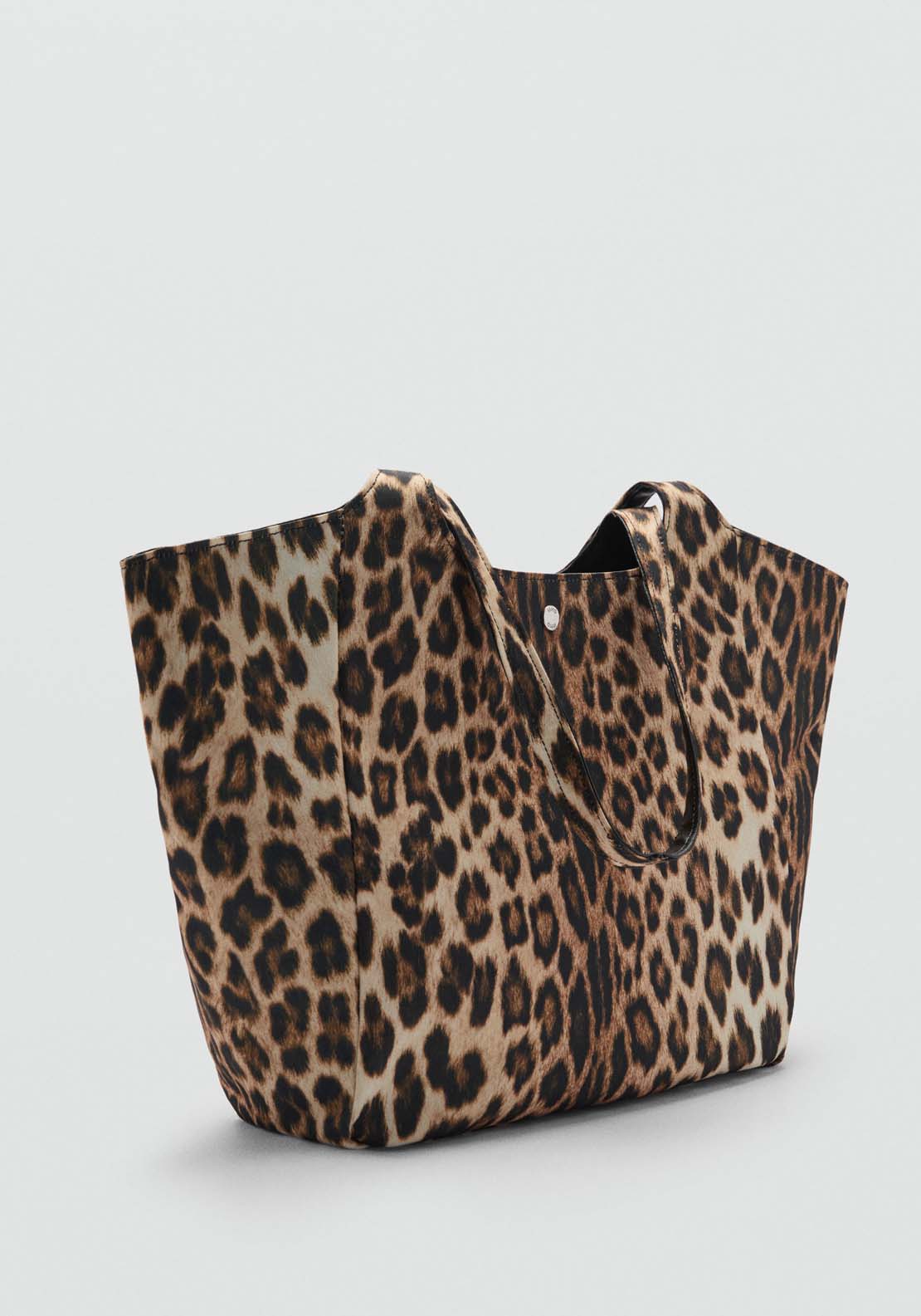 Mango Nylon bag with double handles - Brown 4 Shaws Department Stores