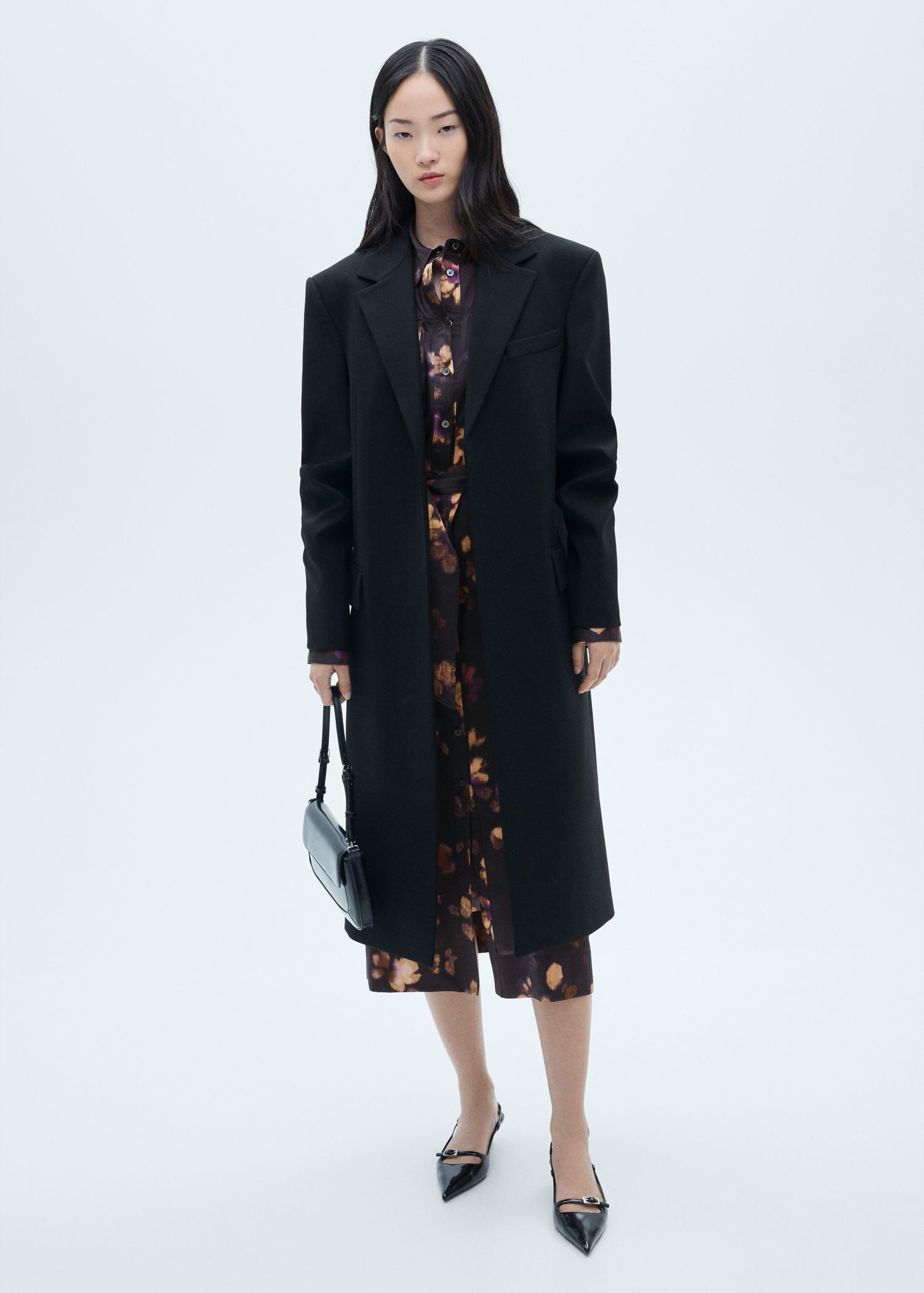 Mango Printed shirt dress - Medium Purple 5 Shaws Department Stores