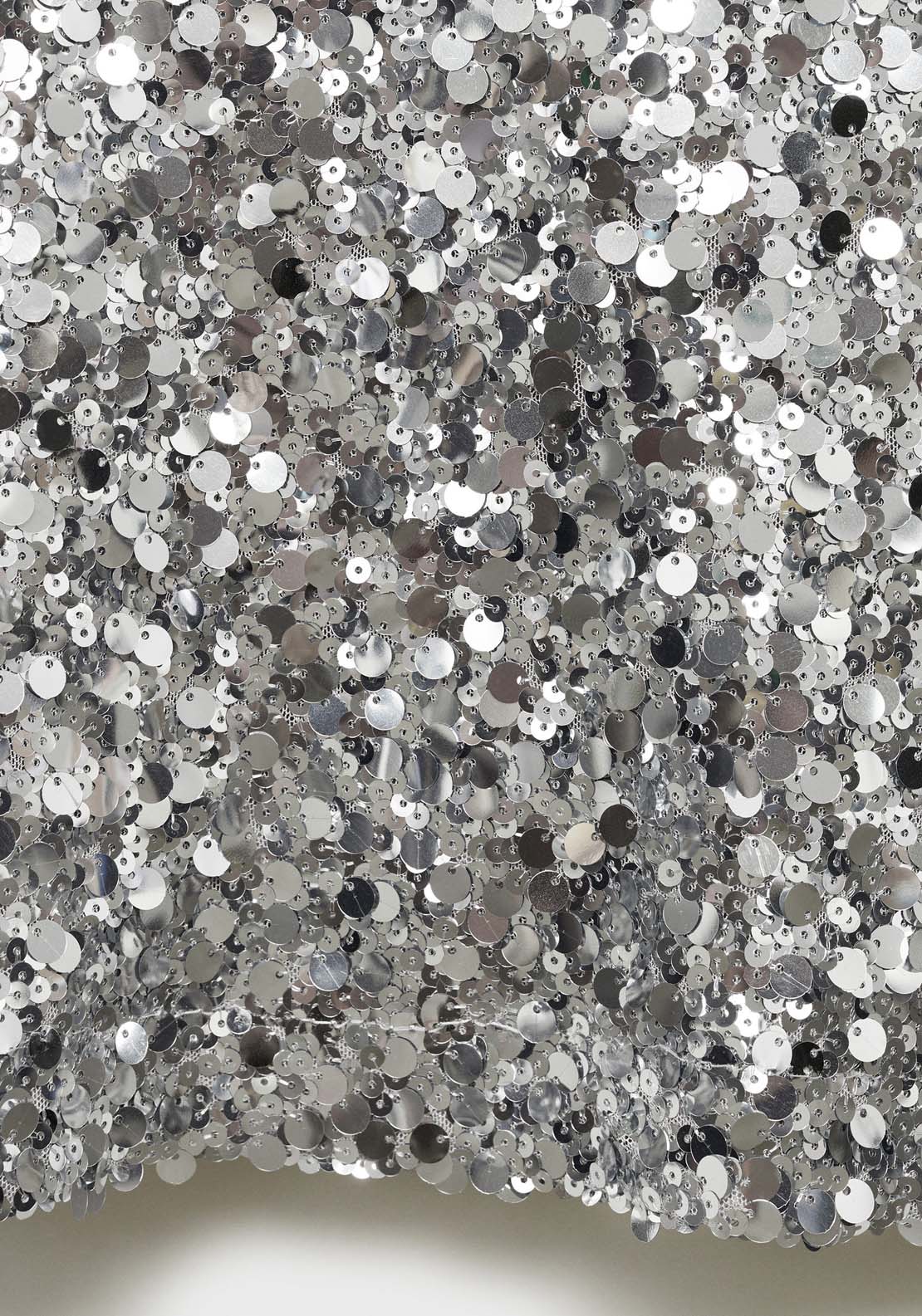 Mango Sequin midi skirt - Silver 3 Shaws Department Stores