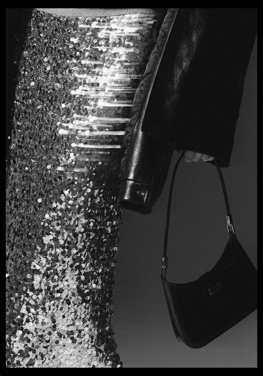 Mango Sequin midi skirt - Silver 7 Shaws Department Stores