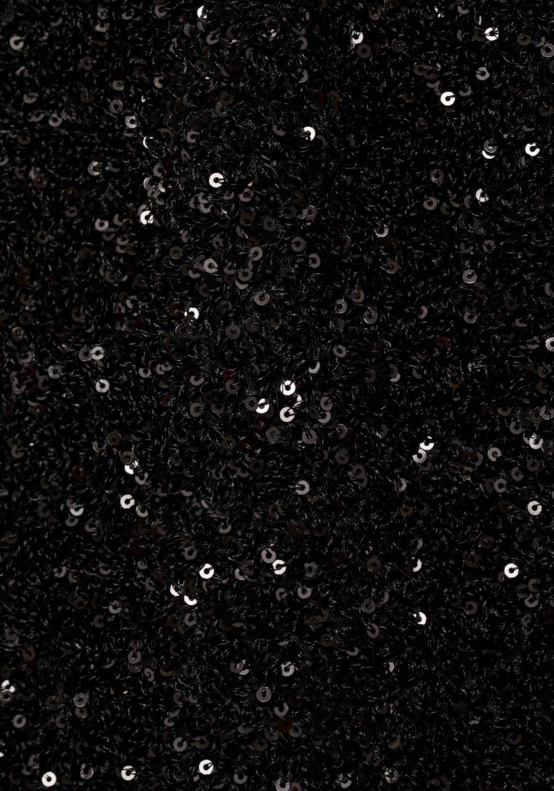 Mango Sequin top with spaghetti strap - Black 6 Shaws Department Stores