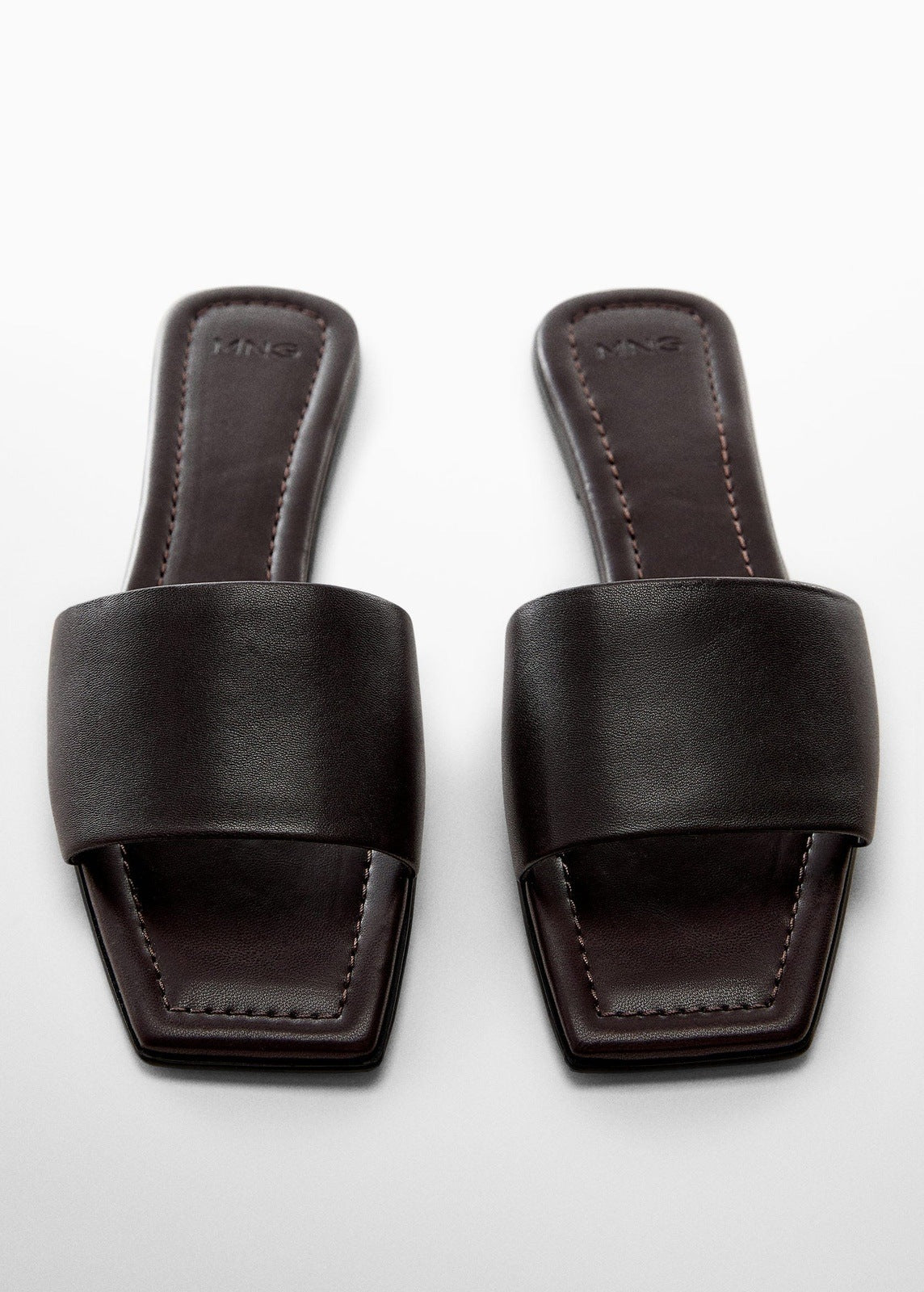 Mango 100% Leather sandals 1 Shaws Department Stores