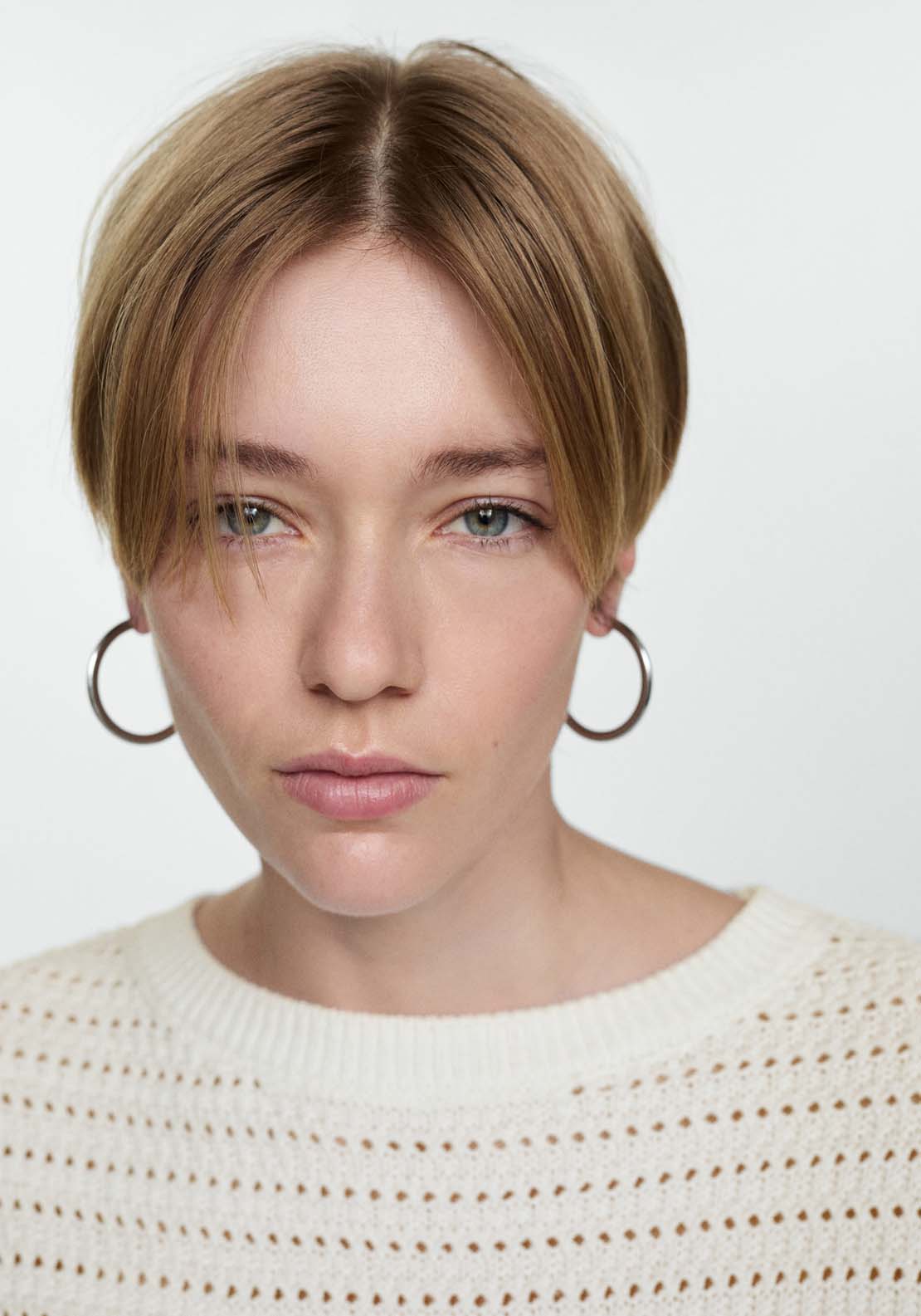 Mango Knitted sweater with openwork details 4 Shaws Department Stores