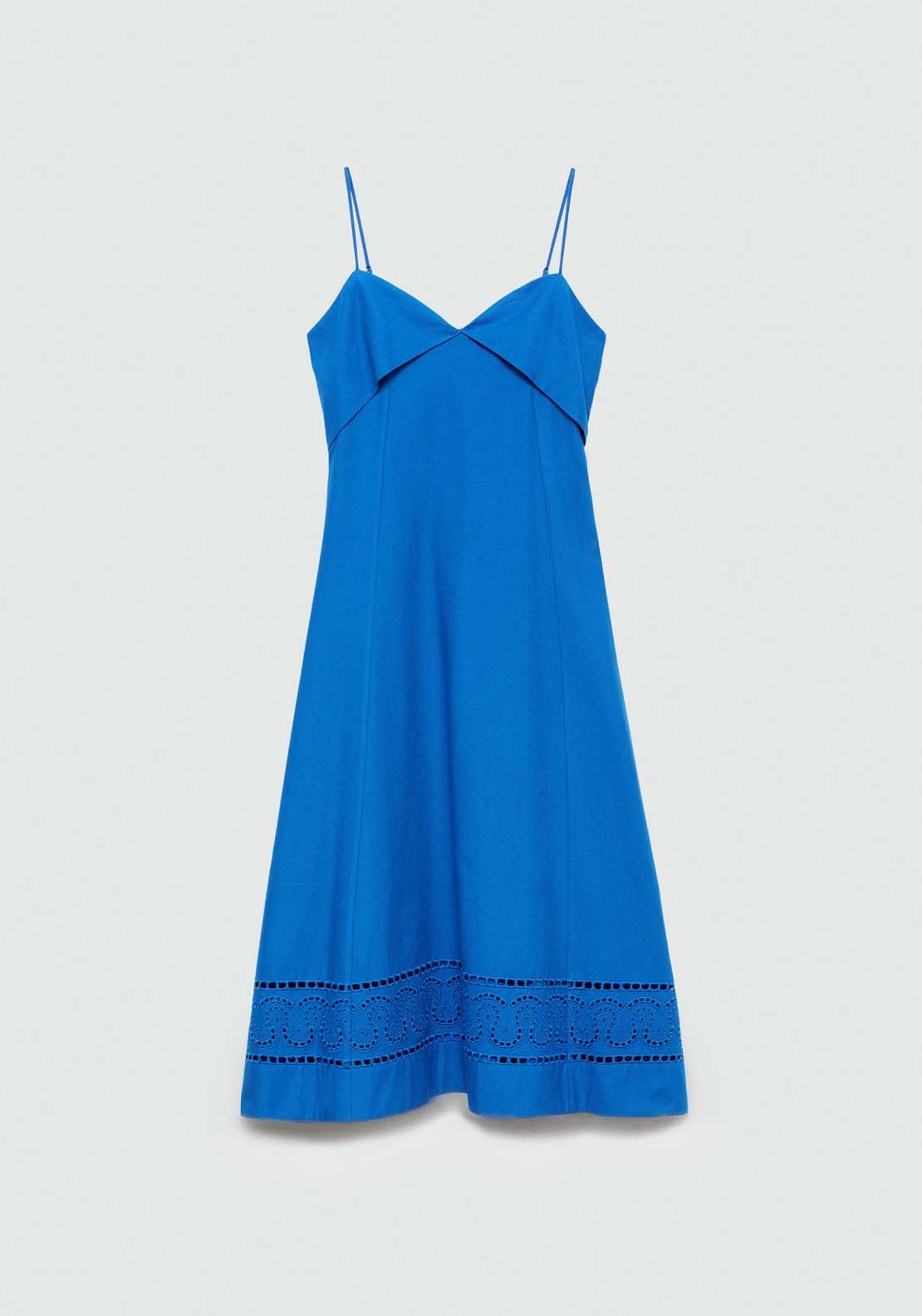 Mango Embroidered dress with turn-down neckline 6 Shaws Department Stores
