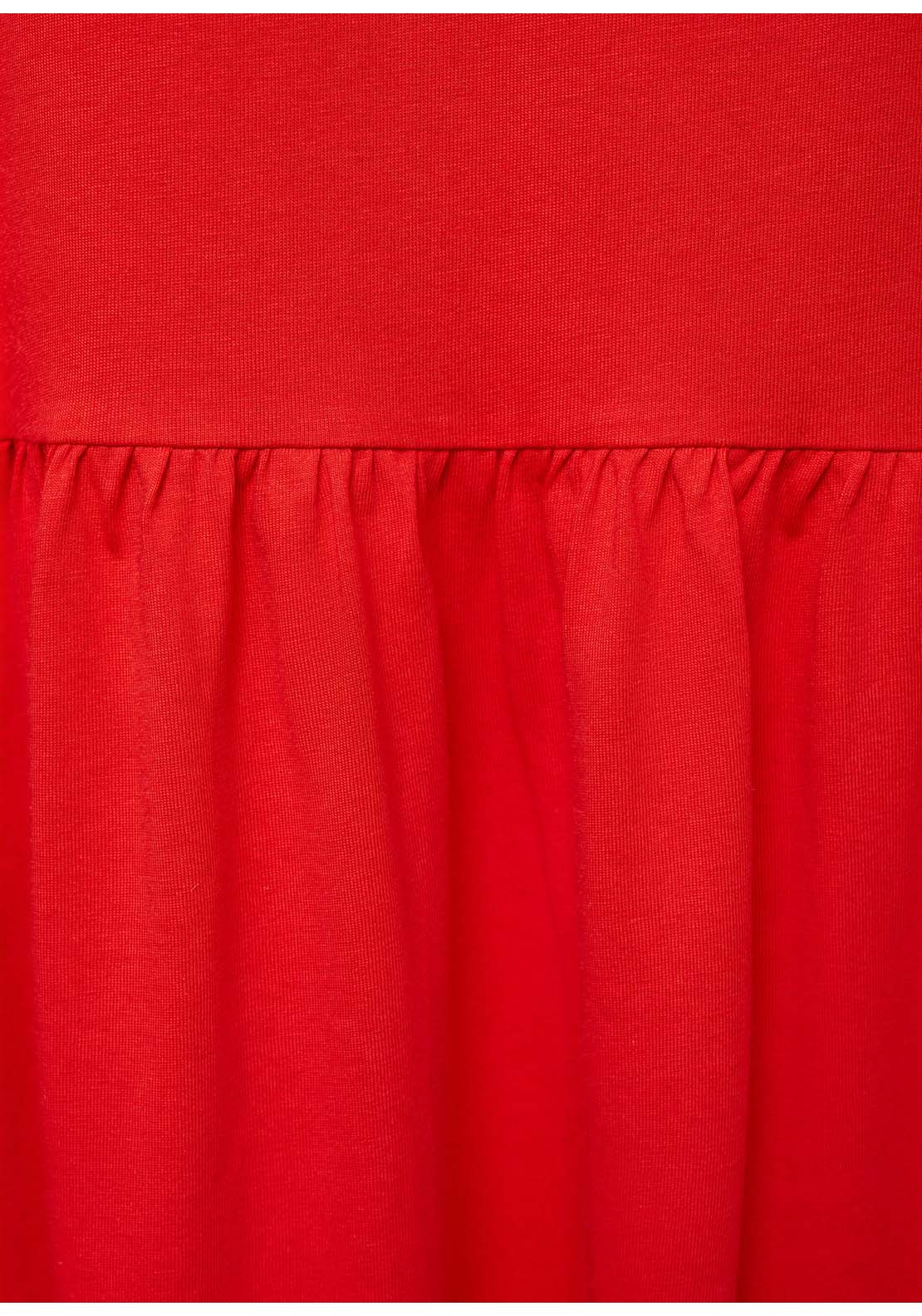 Mango Long cotton dress - Red 7 Shaws Department Stores