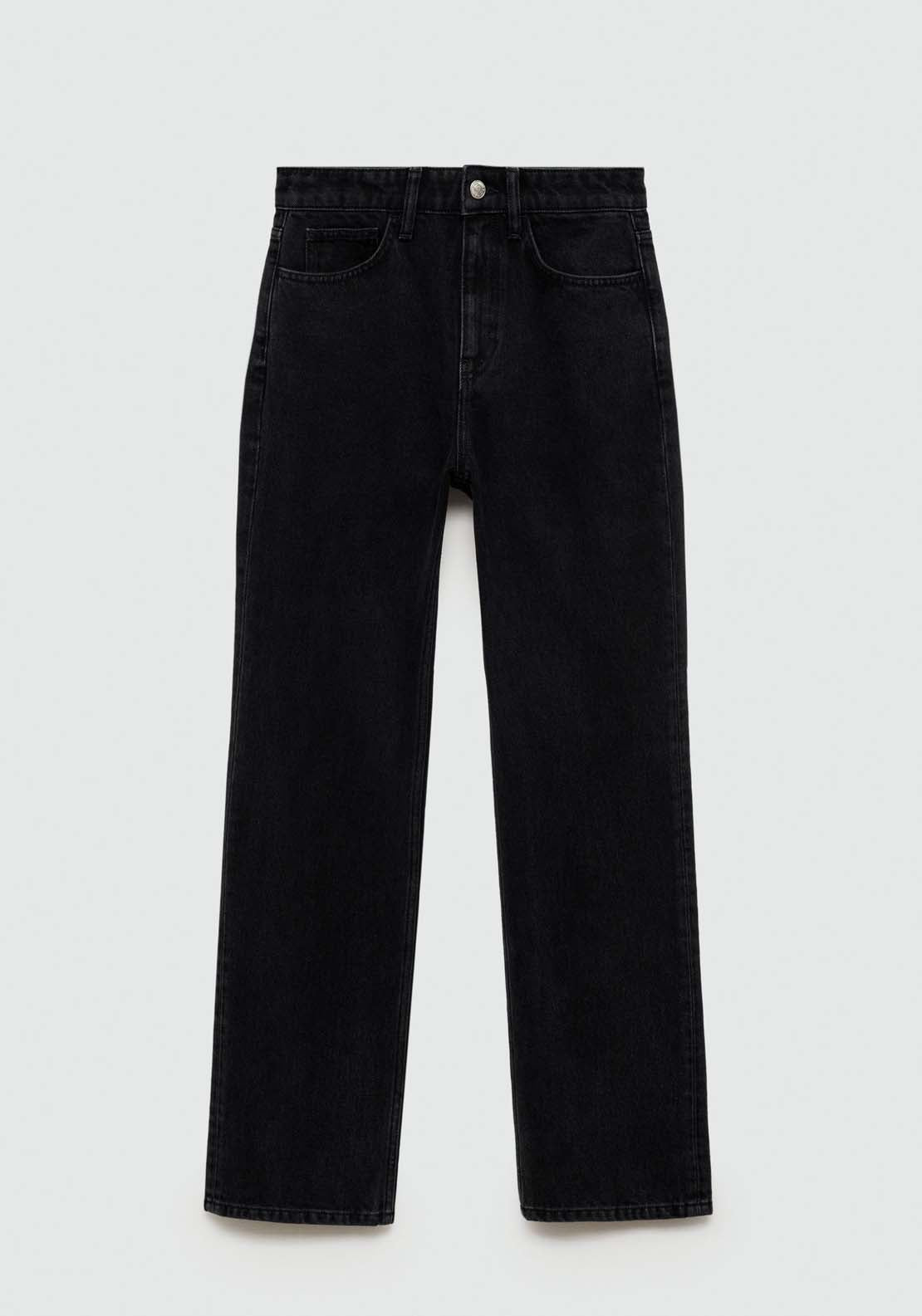 Mango Mid-rise straight jeans - Open Gray 8 Shaws Department Stores