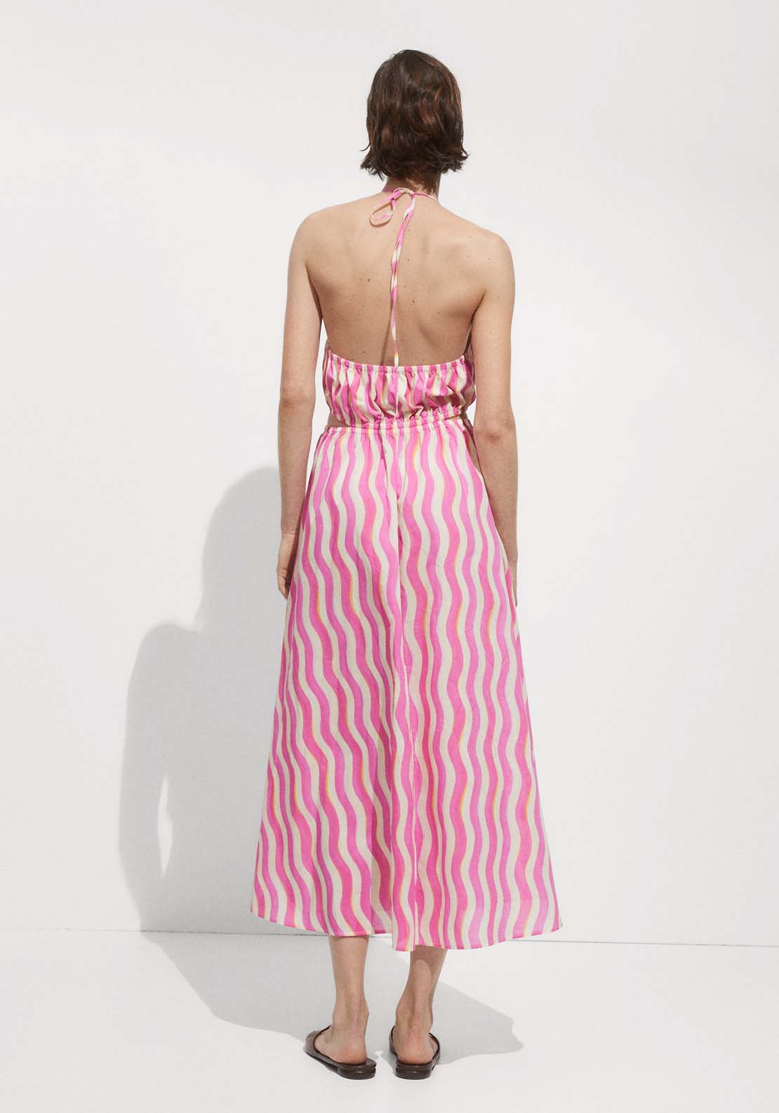 Mango Printed dress with openings 2 Shaws Department Stores