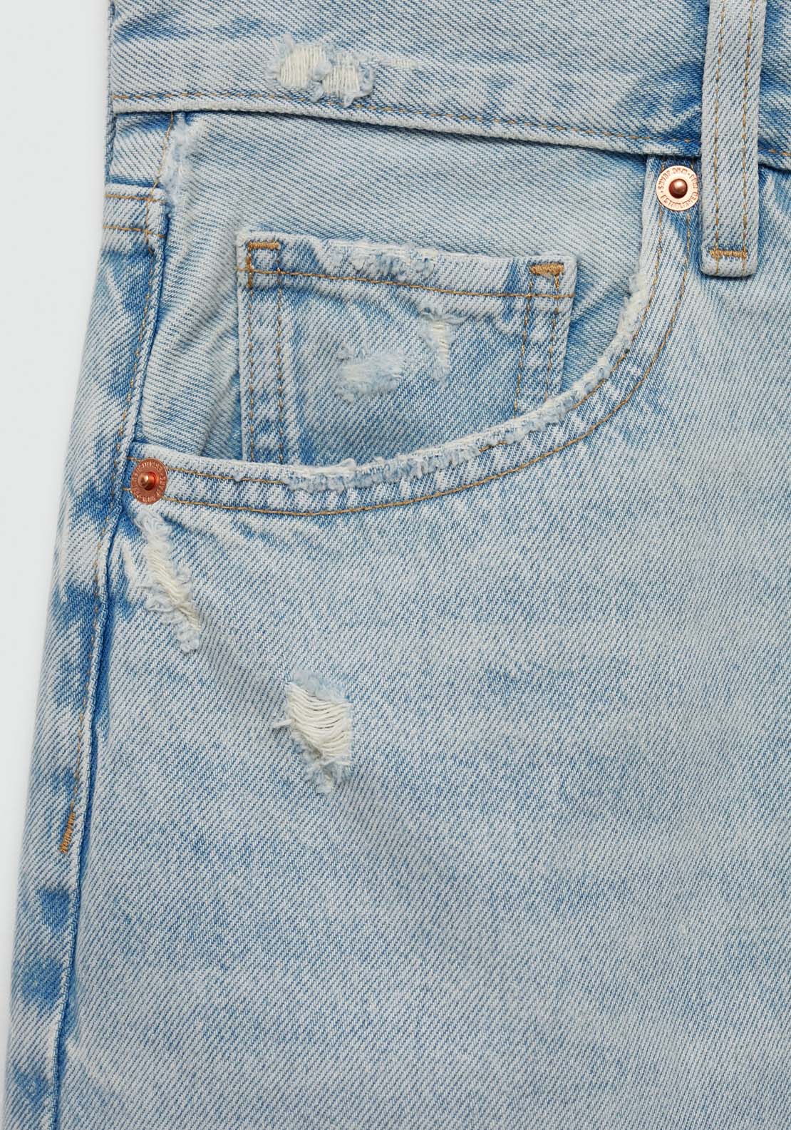 Mango Denim miniskirt with frayed hem 6 Shaws Department Stores