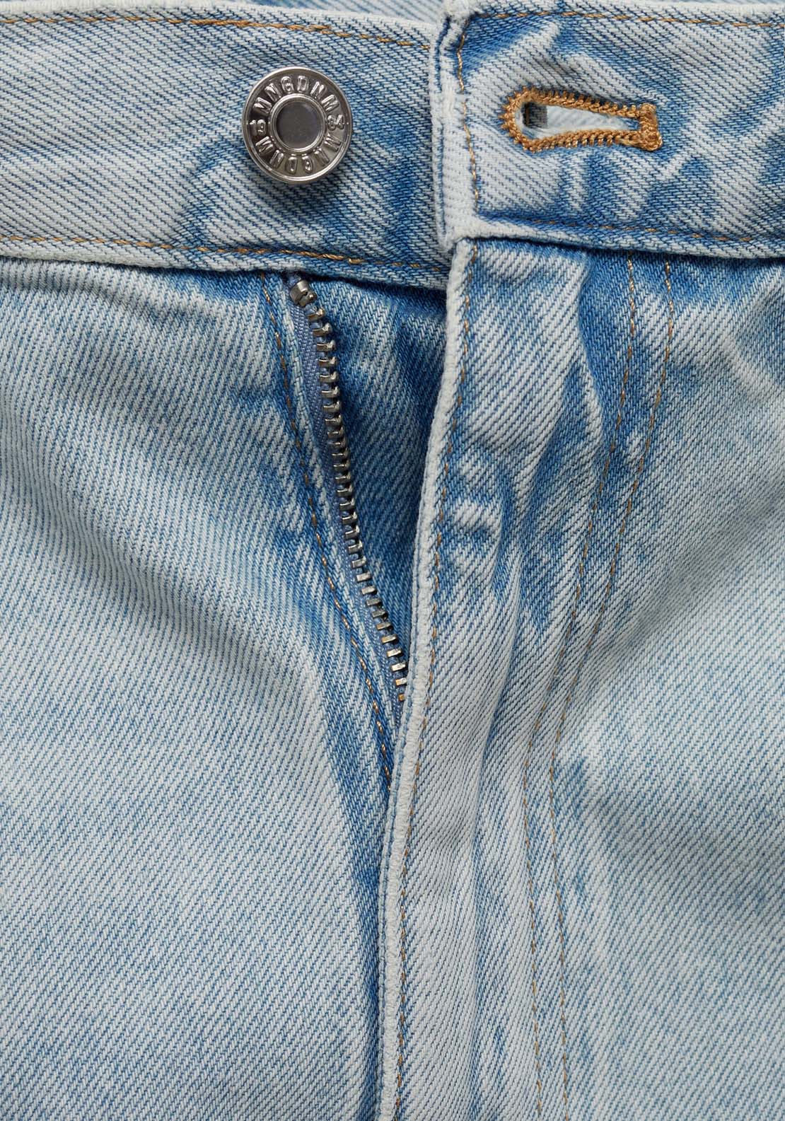 Mango Denim miniskirt with frayed hem 5 Shaws Department Stores