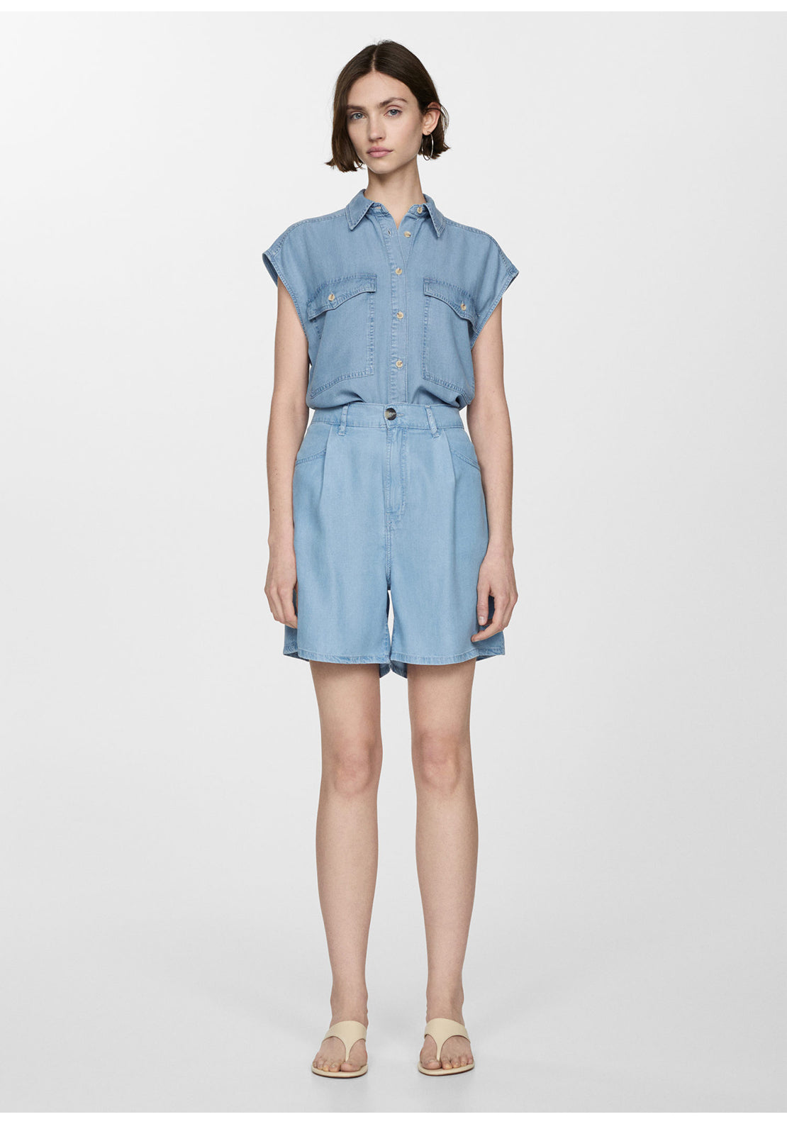 Mango Lyocell sleeveless shirt 6 Shaws Department Stores