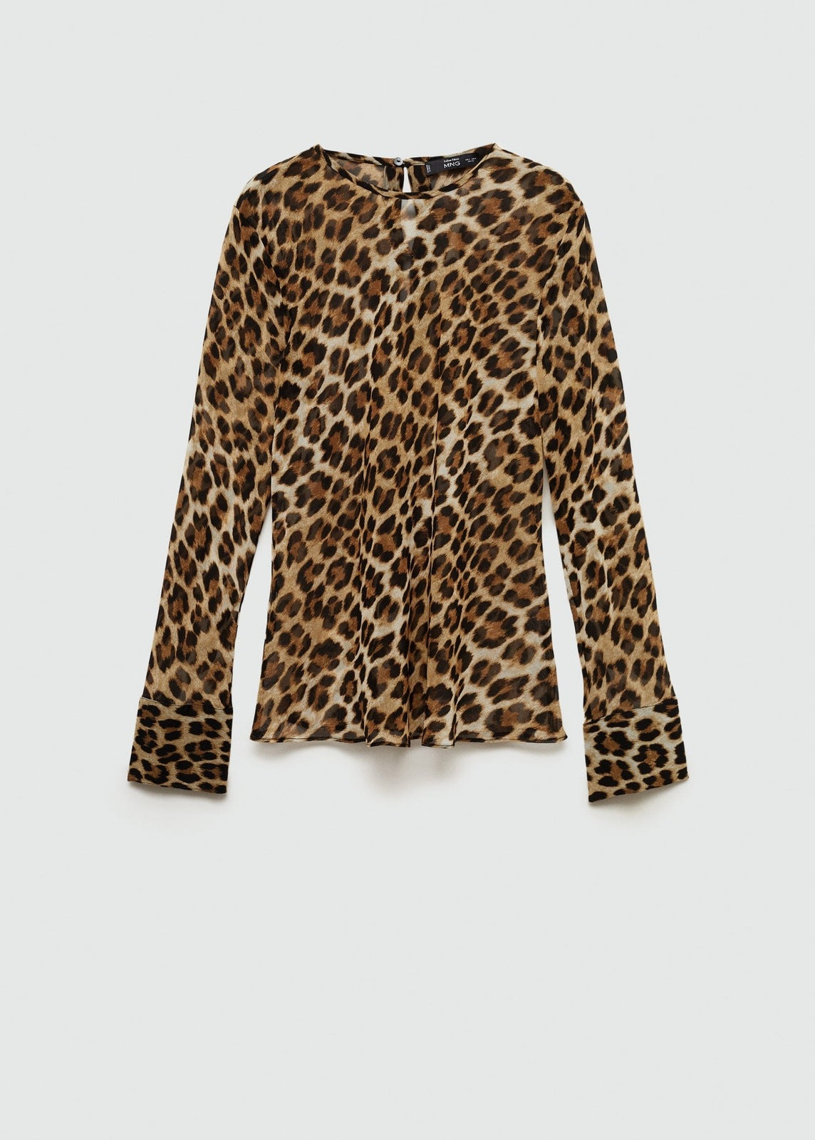 Mango Leopard print blouse - Brown 7 Shaws Department Stores