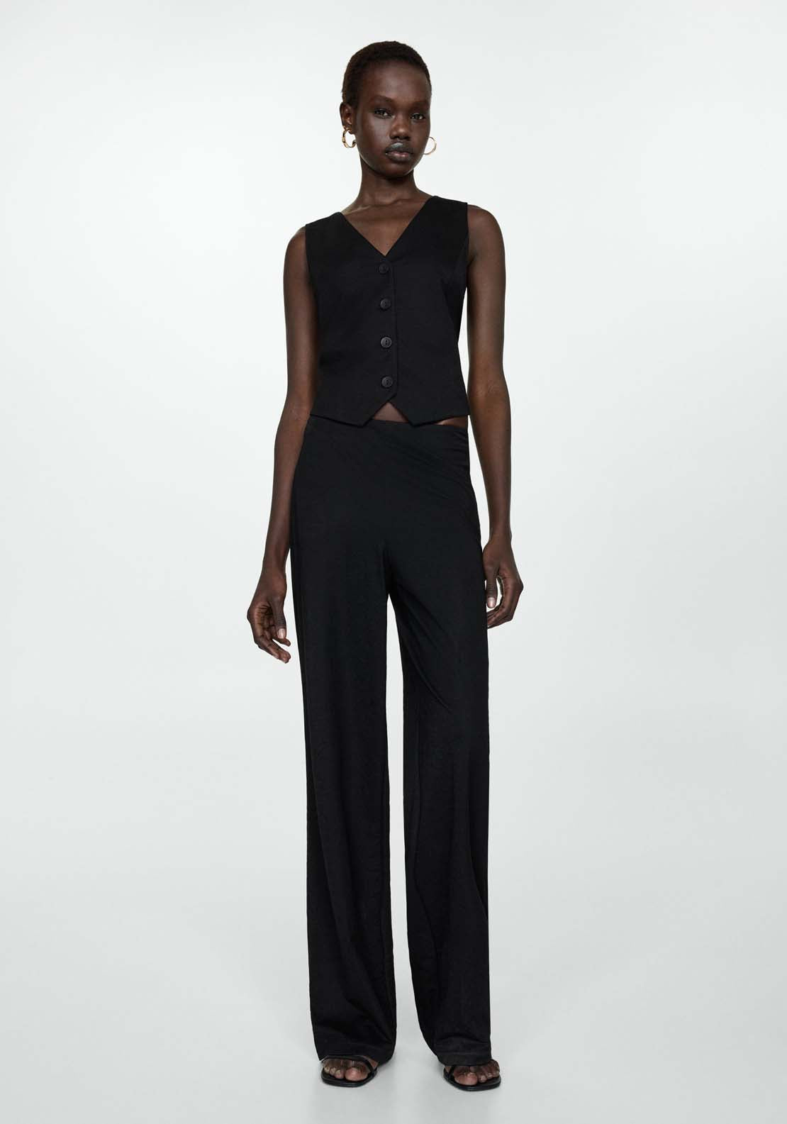Mango Gilet with buttons 5 Shaws Department Stores