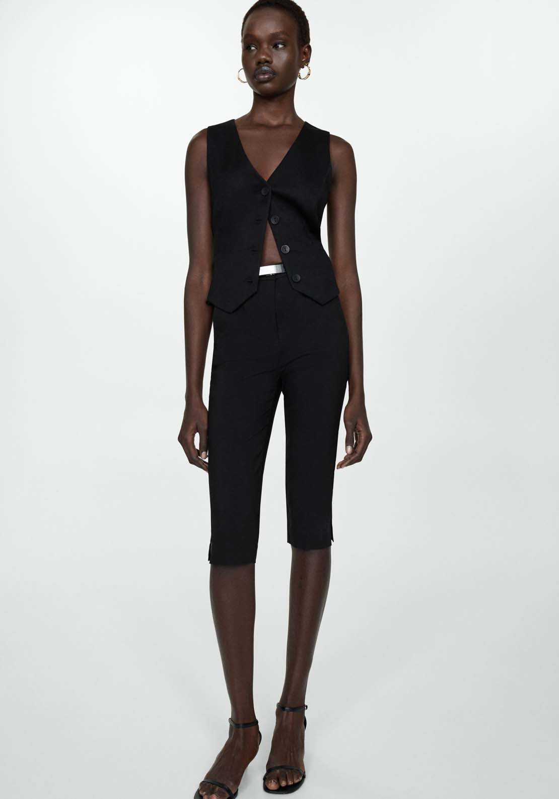 Mango Gilet with buttons 2 Shaws Department Stores