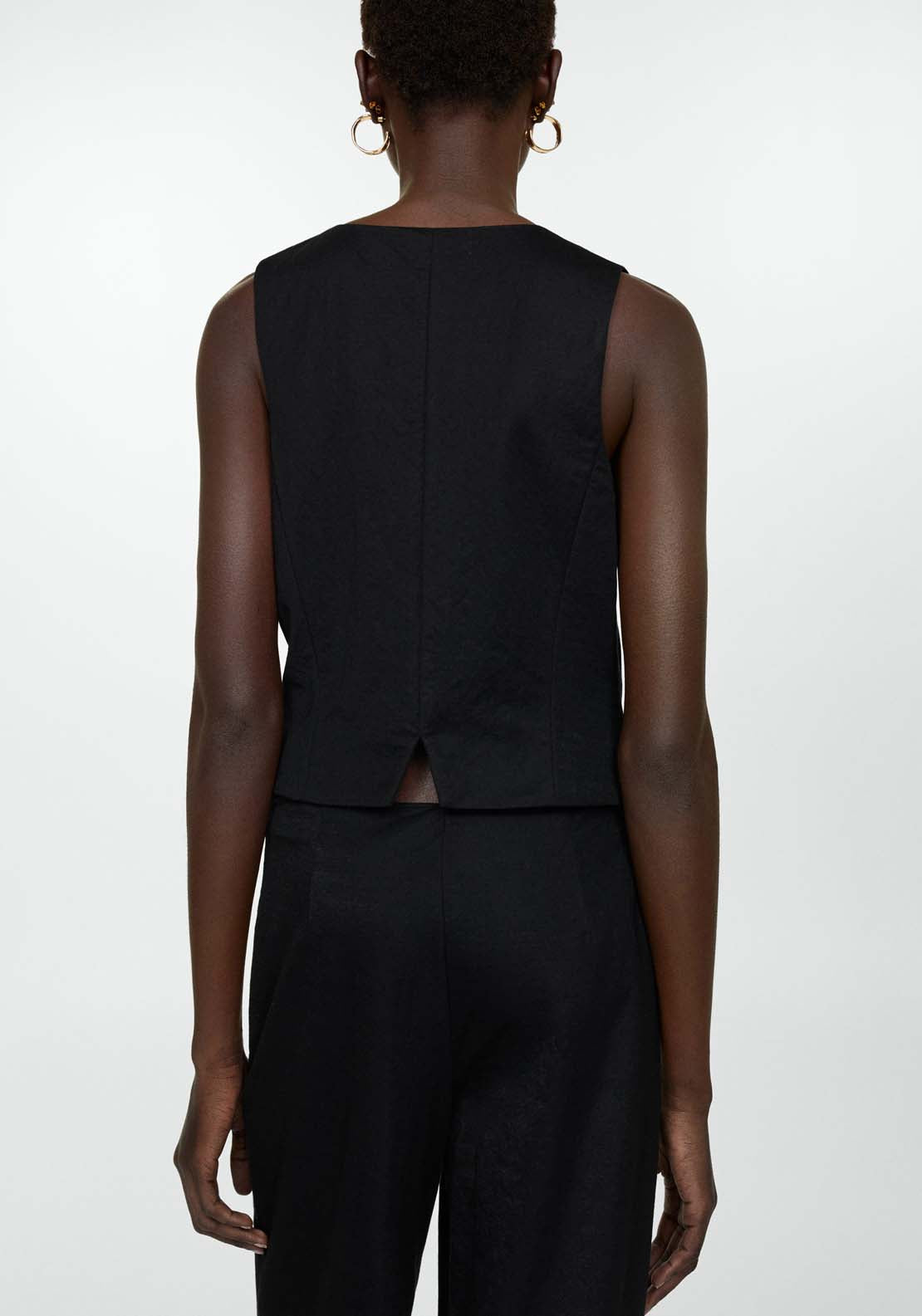 Mango Gilet with buttons 3 Shaws Department Stores