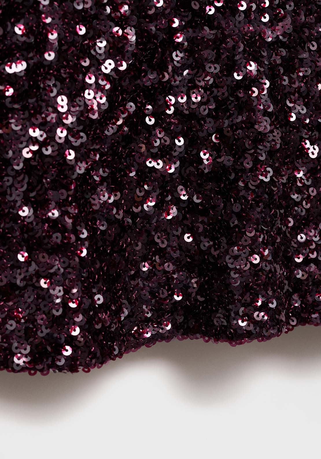 Mango Sequin midi skirt - Dark Red 6 Shaws Department Stores