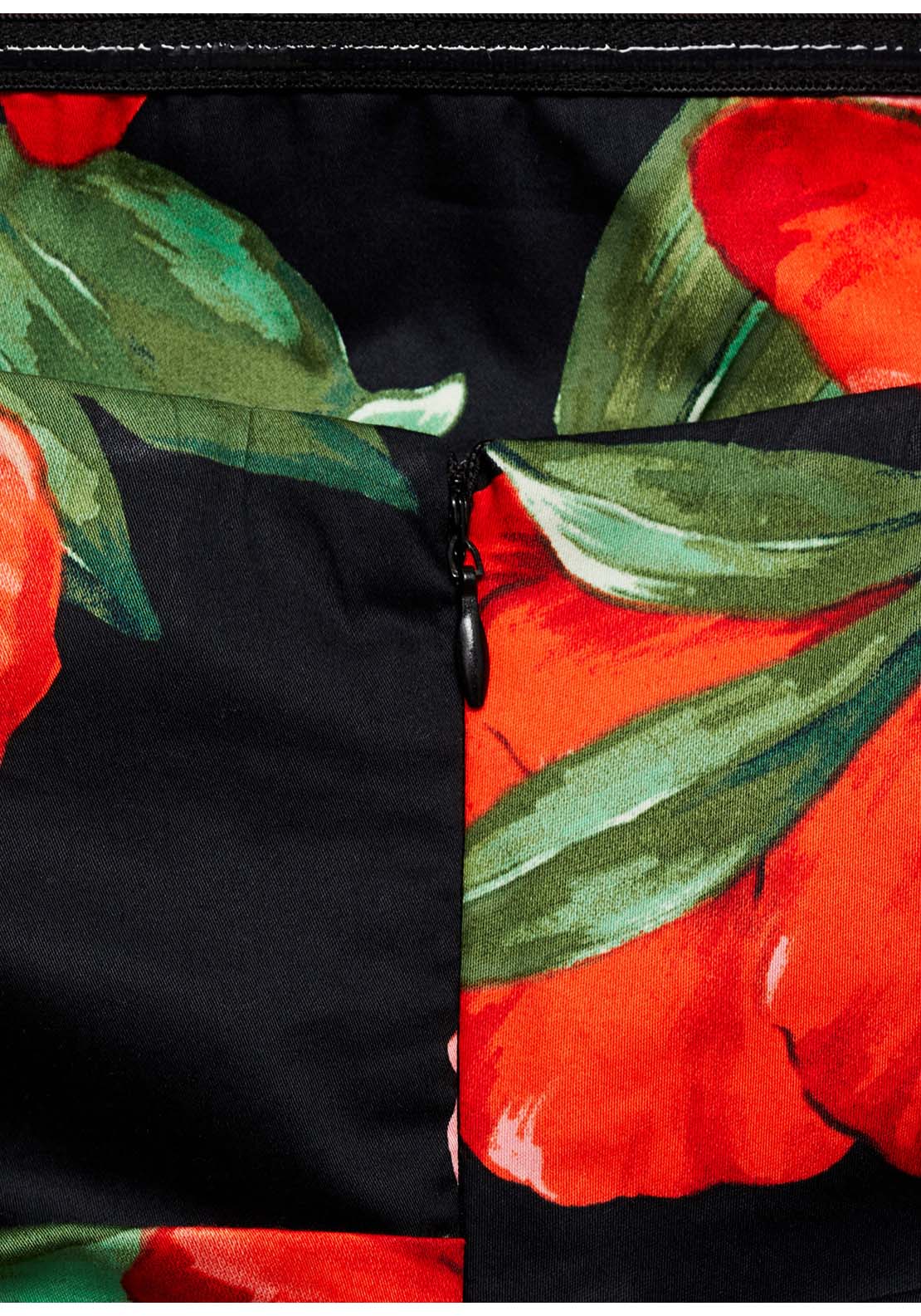 Mango Strapless floral dress - Black 7 Shaws Department Stores