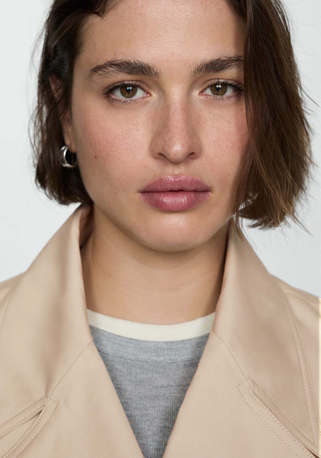 Mango Double-button trench coat - Light Beige 7 Shaws Department Stores