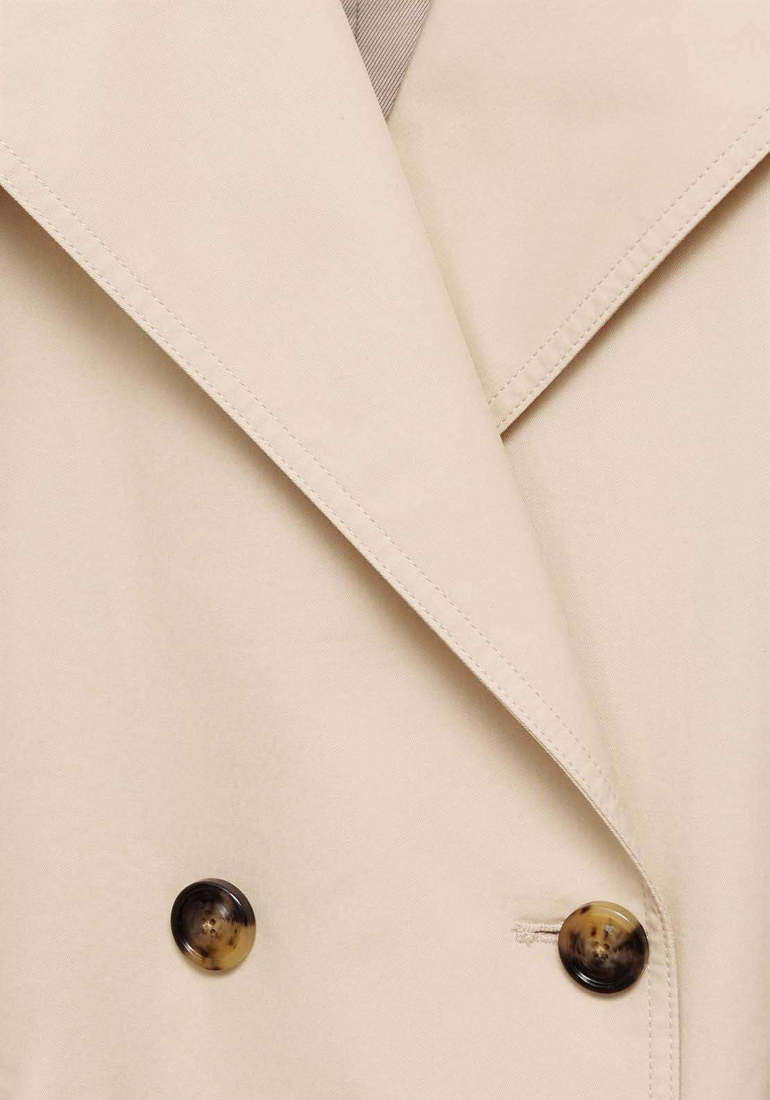 Mango Double-button trench coat - Light Beige 8 Shaws Department Stores