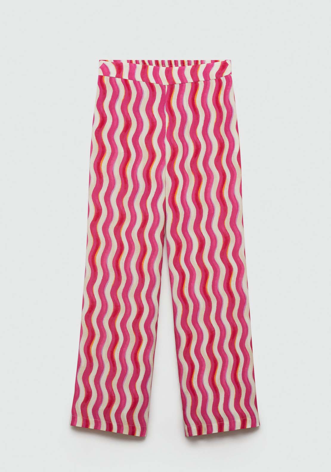 Mango Wide leg printed trousers 8 Shaws Department Stores
