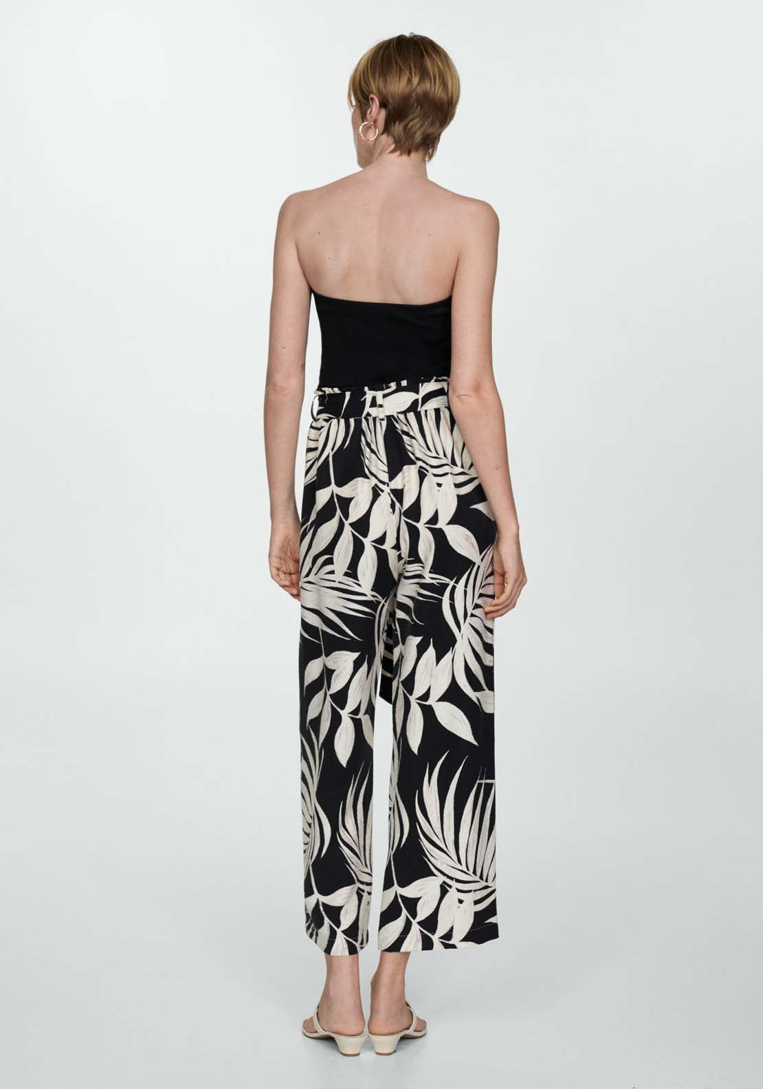 Mango Bow printed trouser 3 Shaws Department Stores