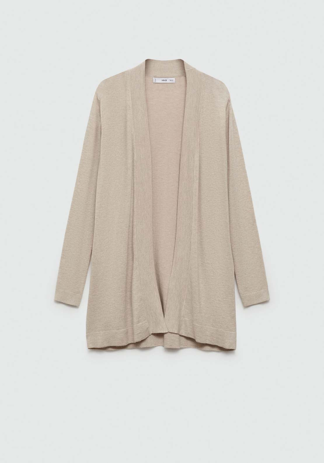 Mango Fine-knit cardigan - Light/pastel Brown 9 Shaws Department Stores