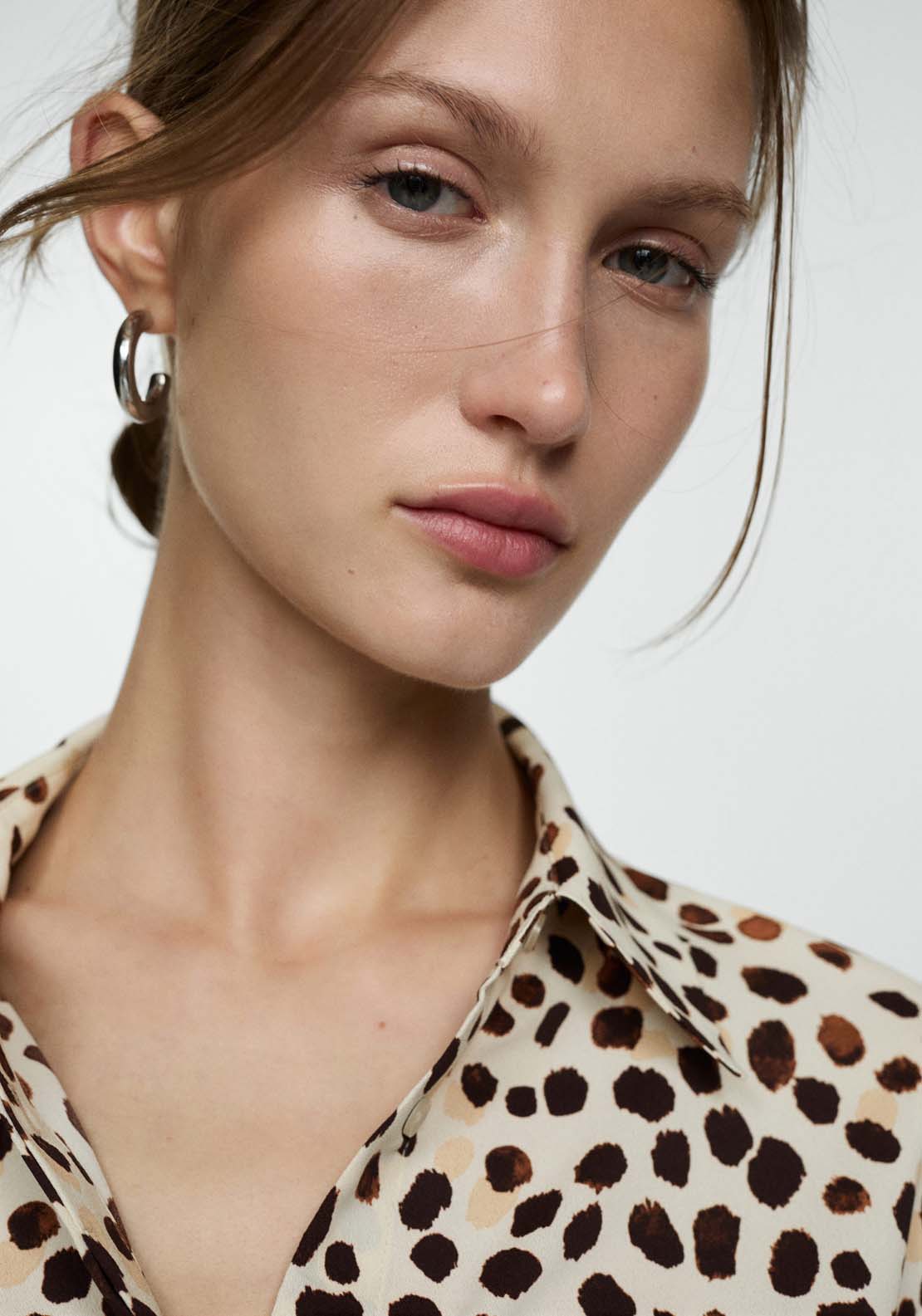 Mango Printed flowy shirt - Pink 4 Shaws Department Stores