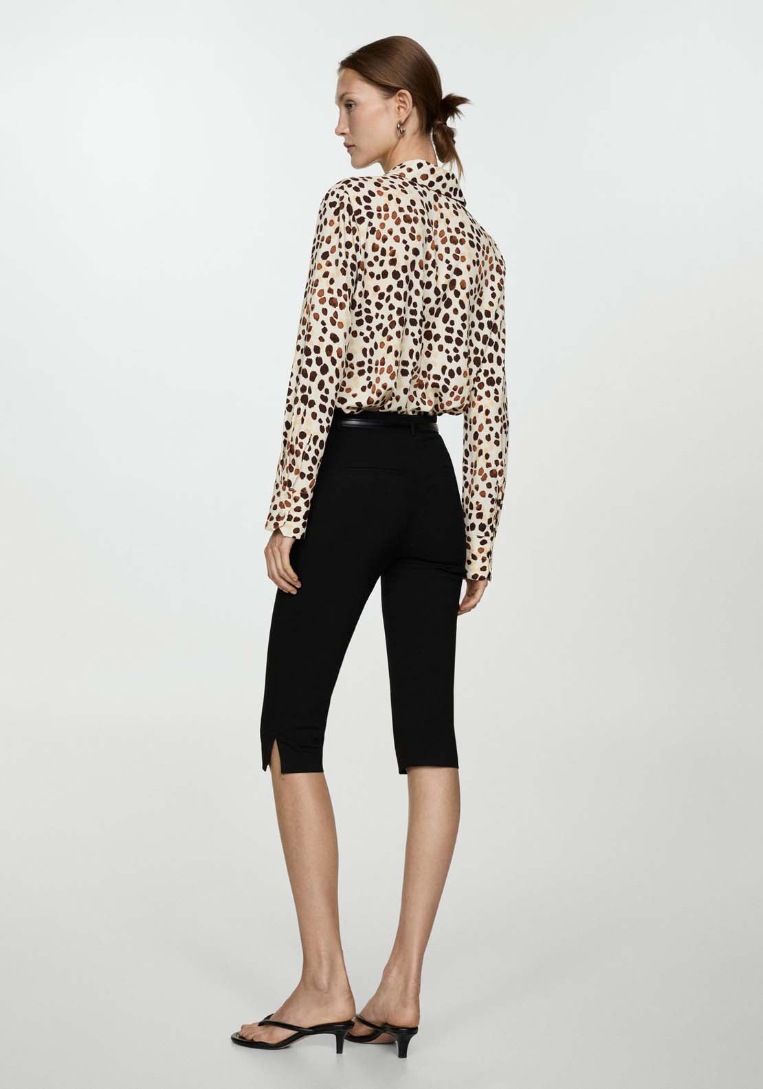 Mango Printed flowy shirt - Pink 3 Shaws Department Stores