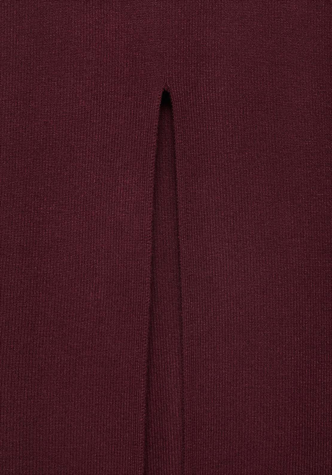 Mango Ribbed midi skirt - Dark Red 7 Shaws Department Stores